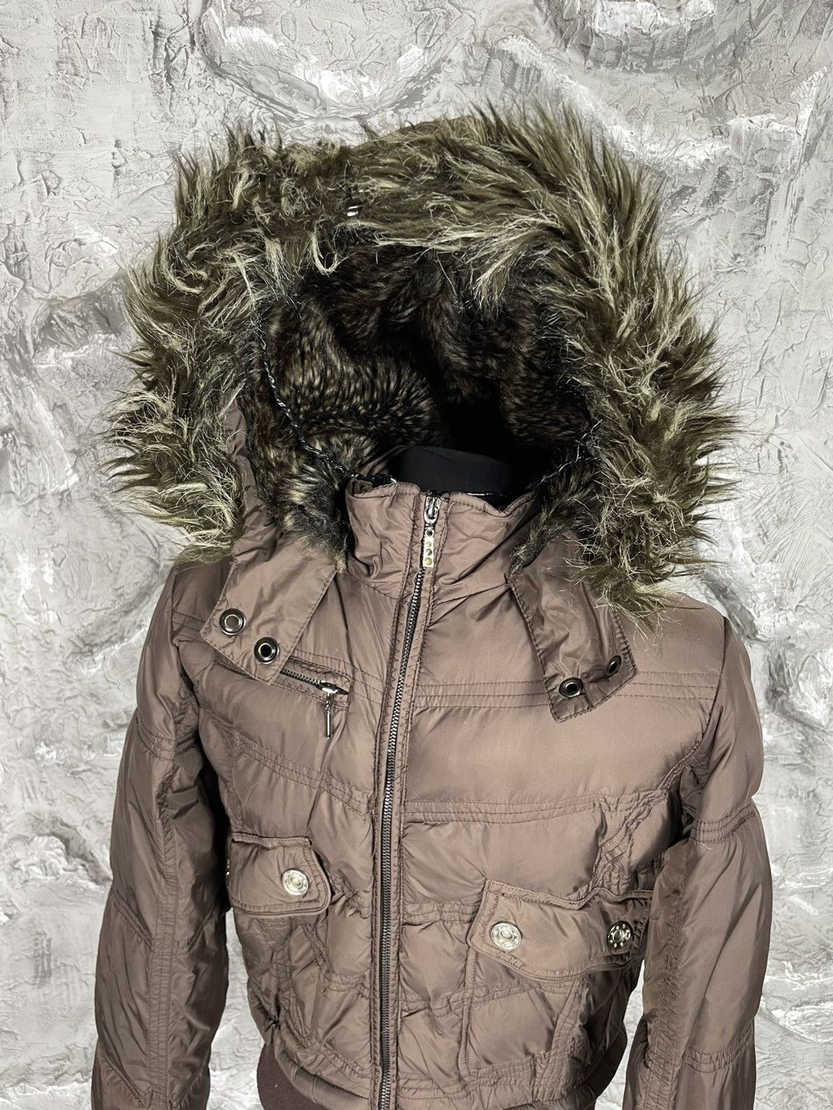 If Six Was Nine × Japanese Brand × Le Grande Bleu (L.G.B.) Y2K Fur Zip Hood Bomber Jacket Hysteric Glamour Japan Style Size US S / EU 44-46 / 1 - 6 Thumbnail