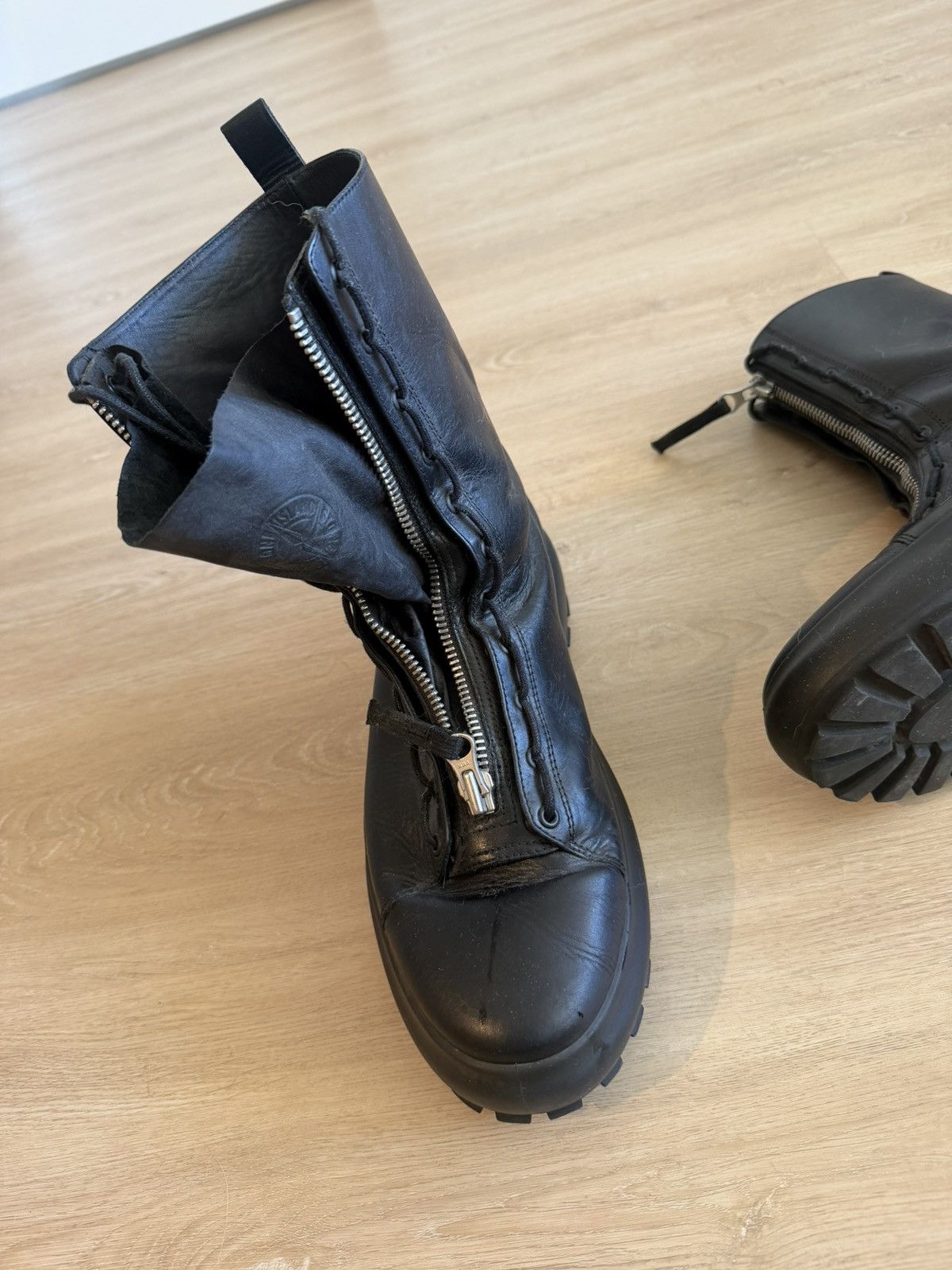 Stone Island Stone Island Leather Military Boot Size US 12 / EU 45 - 3 Thumbnail