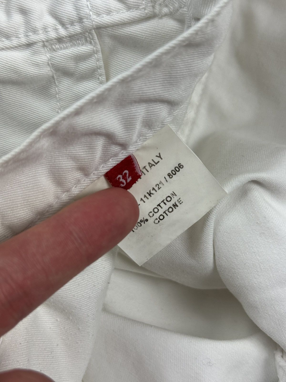 Dirk Bikkembergs Y2K Vintage Faded Dirk Bikkembergs White Workwear Pants Size 34" / US 12 / IT 48 - 11 Thumbnail