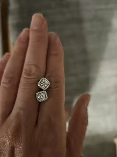Jewelry Luxury 0.5 CTW Moissanite Stud Earrings | S925 Sterling Silv Size ONE SIZE - 7 Thumbnail