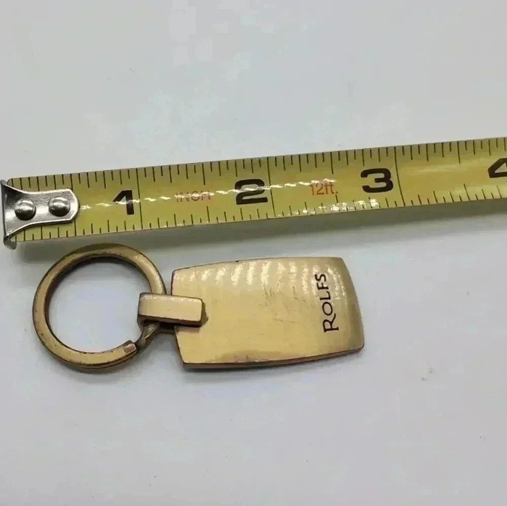 Vintage Brass Rolfs Key Chain or Luggage tag Size ONE SIZE - 3 Thumbnail