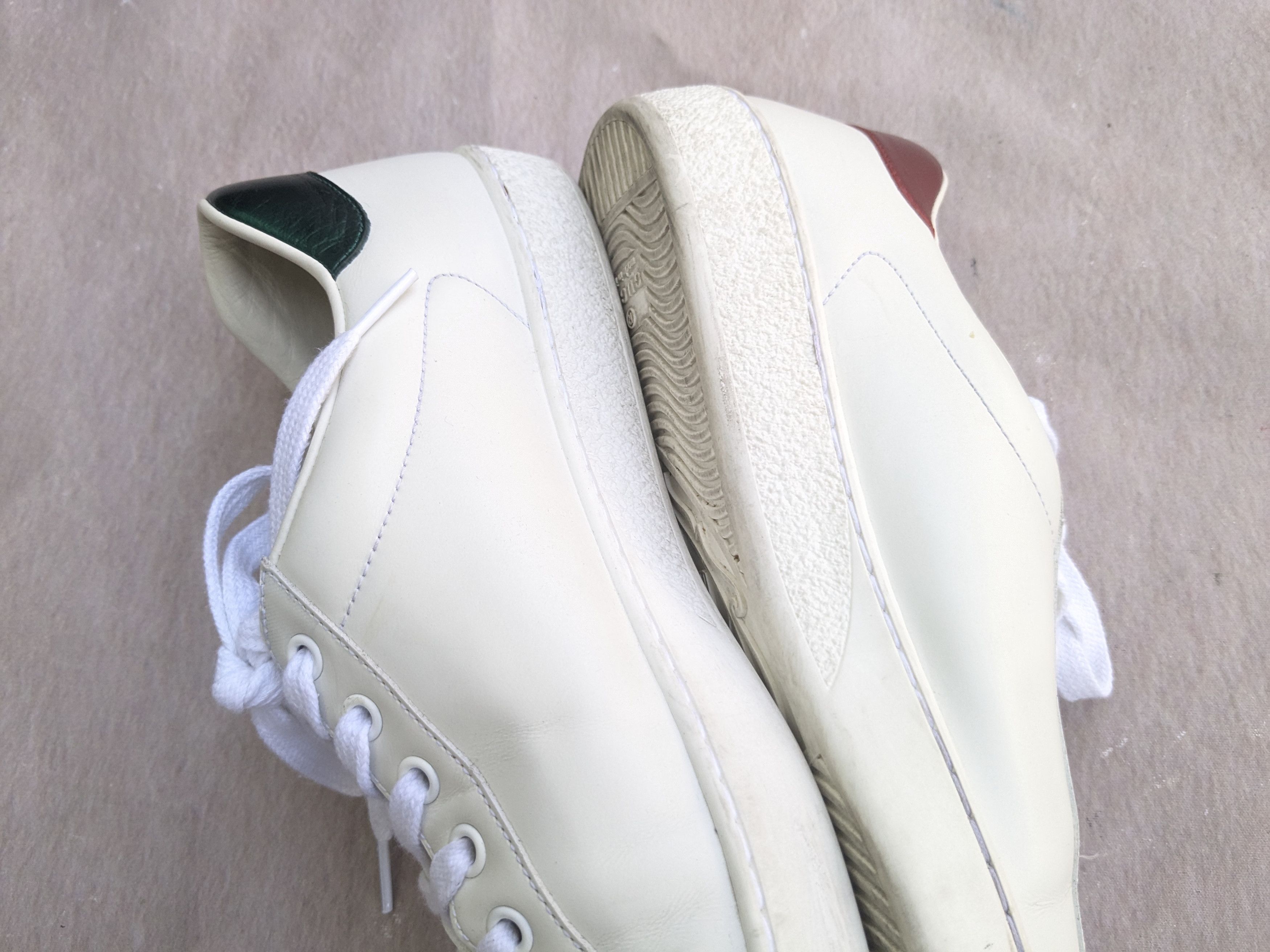 Gucci Gucci Ace Sneakers White Leather GG 7.5 Low Tops Size US 7.5 / EU 40-41 - 12 Thumbnail