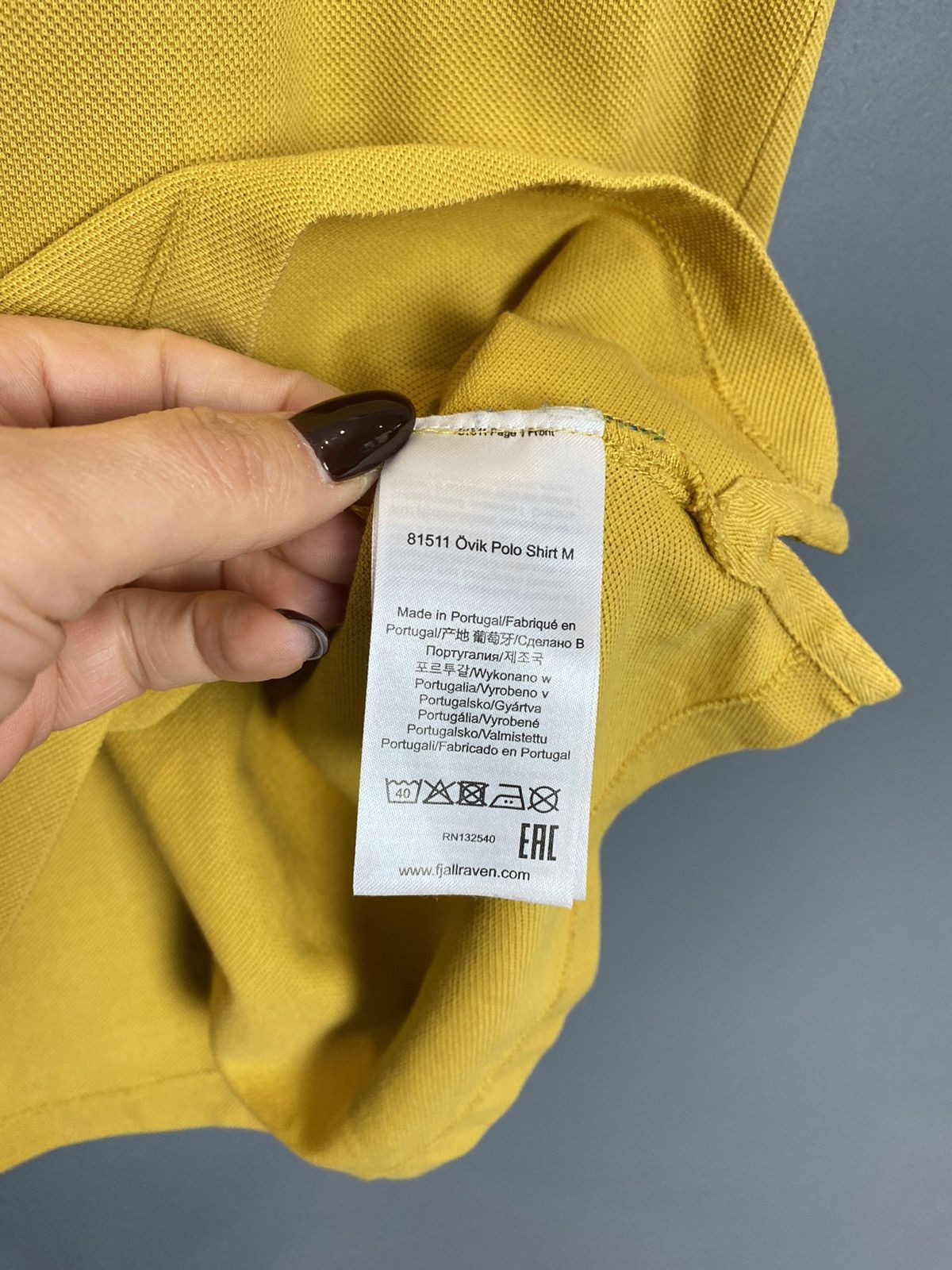 Fjallraven Fjallraven Övik Polo Shirt Short Sleeve Size M Yellow Top Size US XL / EU 56 / 4 - 6 Thumbnail