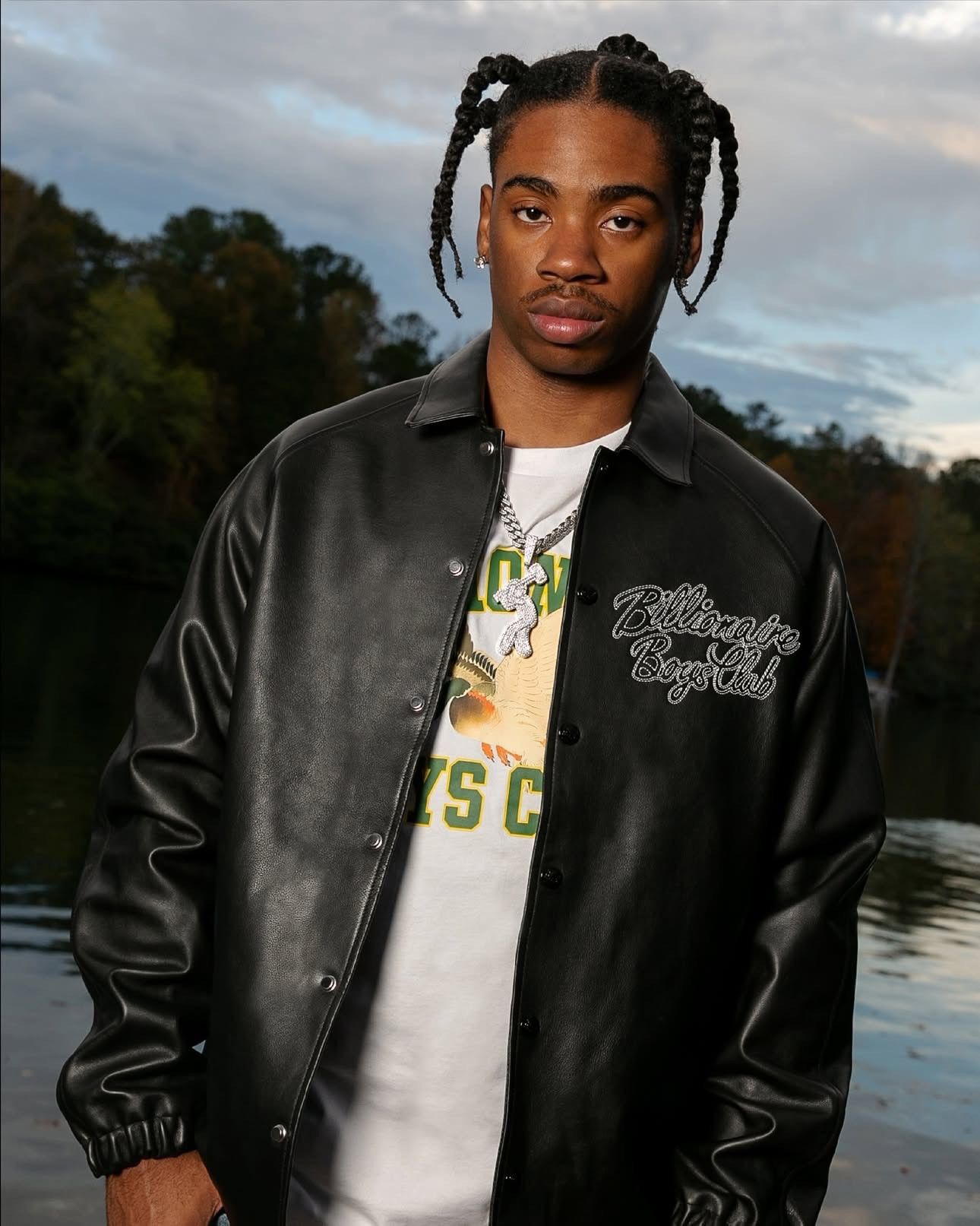 Billionaire Boys Club BILLIONAIRE BOYS CLUB LEATHER COACH JACKET- BLACK, size S Size US S / EU 44-46 / 1 - 2 Thumbnail