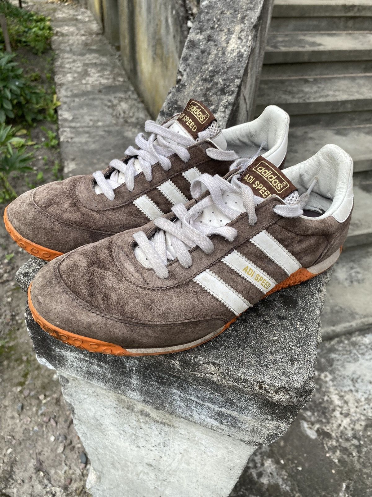 Adidas superstar brown suede clearance