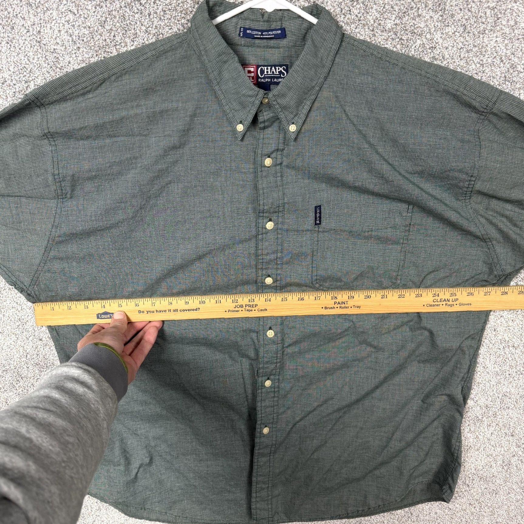 Ralph Lauren Chaps Ralph Lauren Shirt Mens 2XL Green Check Button Down Long Sleeve Casual Size US XXL / EU 58 / 5 - 6 Thumbnail