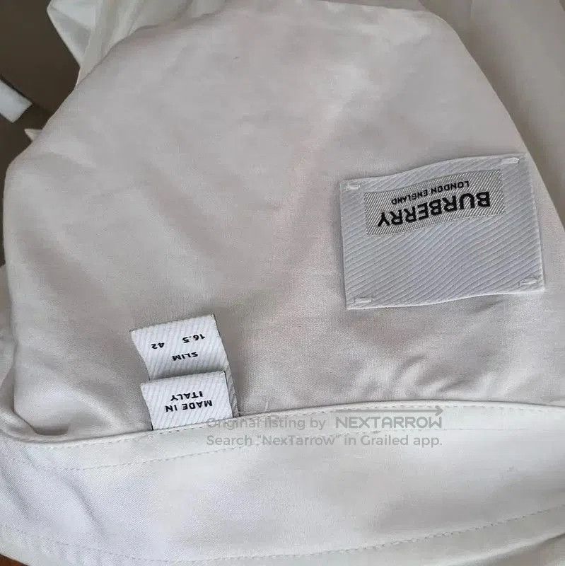 Burberry Burberry White Long Sleeve Men's Shirt. Size US L / EU 52-54 / 3 - 6 Thumbnail