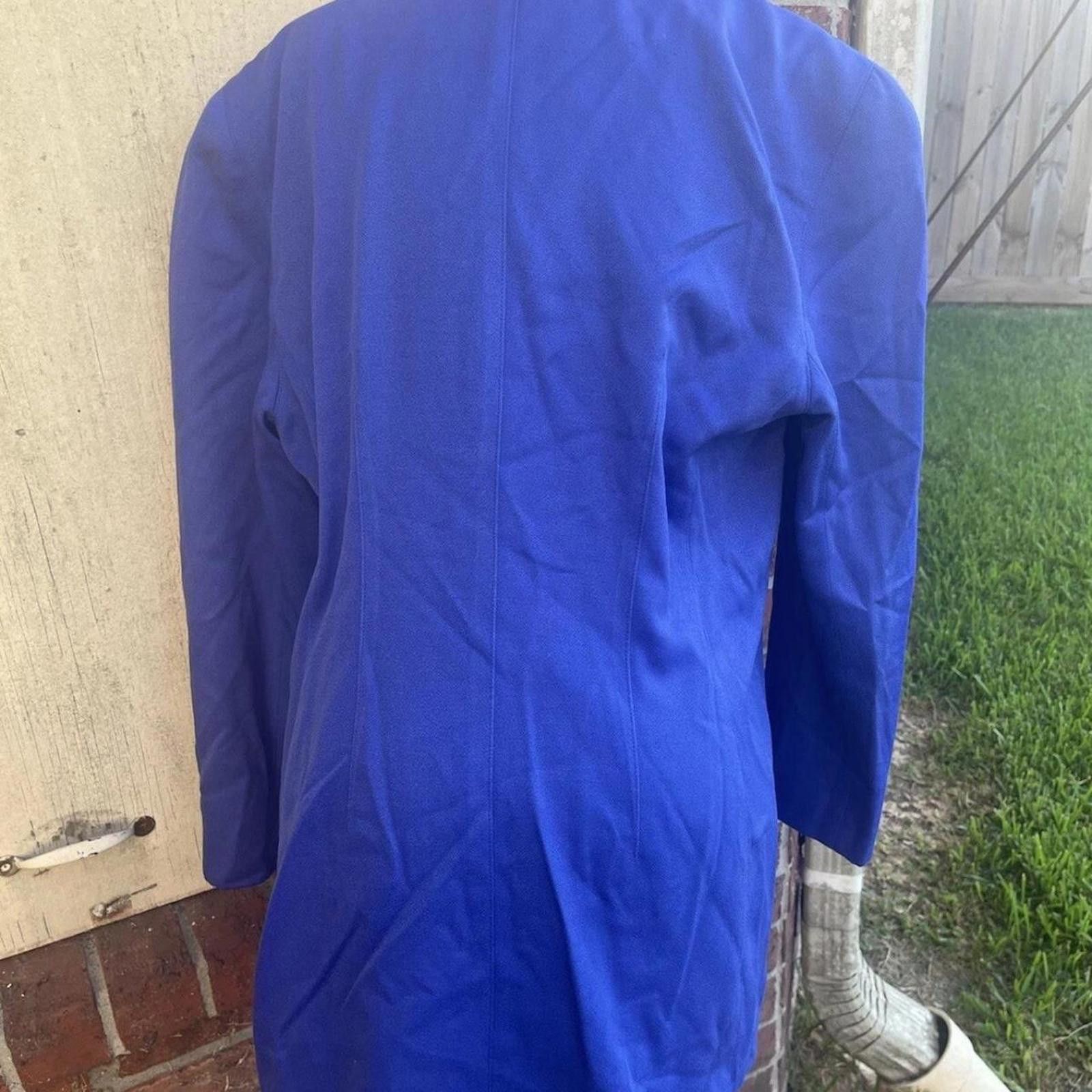 Other Blue vintage 80s blazer with shoulder pads, Size M / US 6-8 / IT 42-44 - 2 Thumbnail