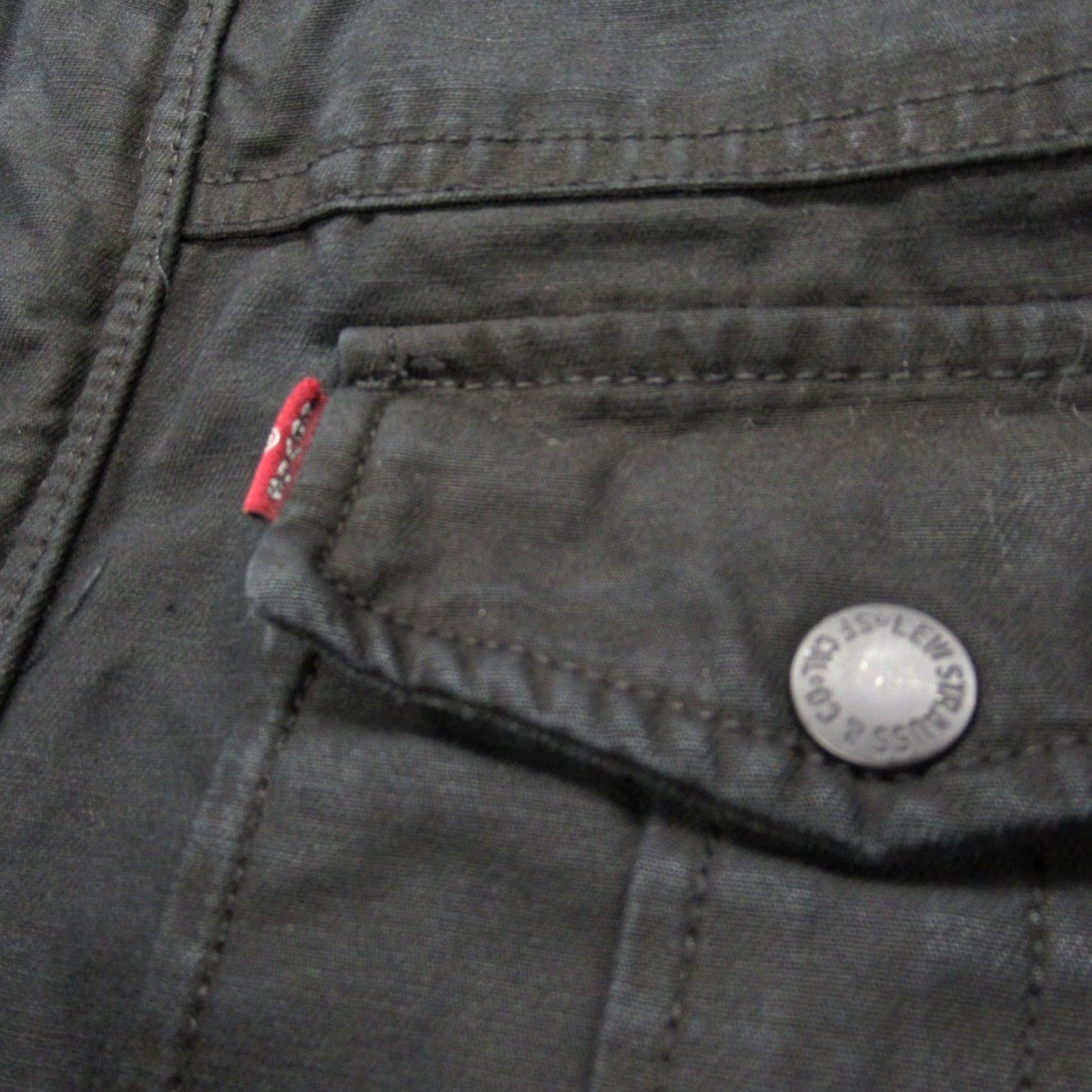 Levi's Levi's Jacket Men XL Black Canvas Pockets Full Zip Lined Military Quilt Insulated Cold Weather Casual Mens Size US XL / EU 56 / 4 - 7 Thumbnail