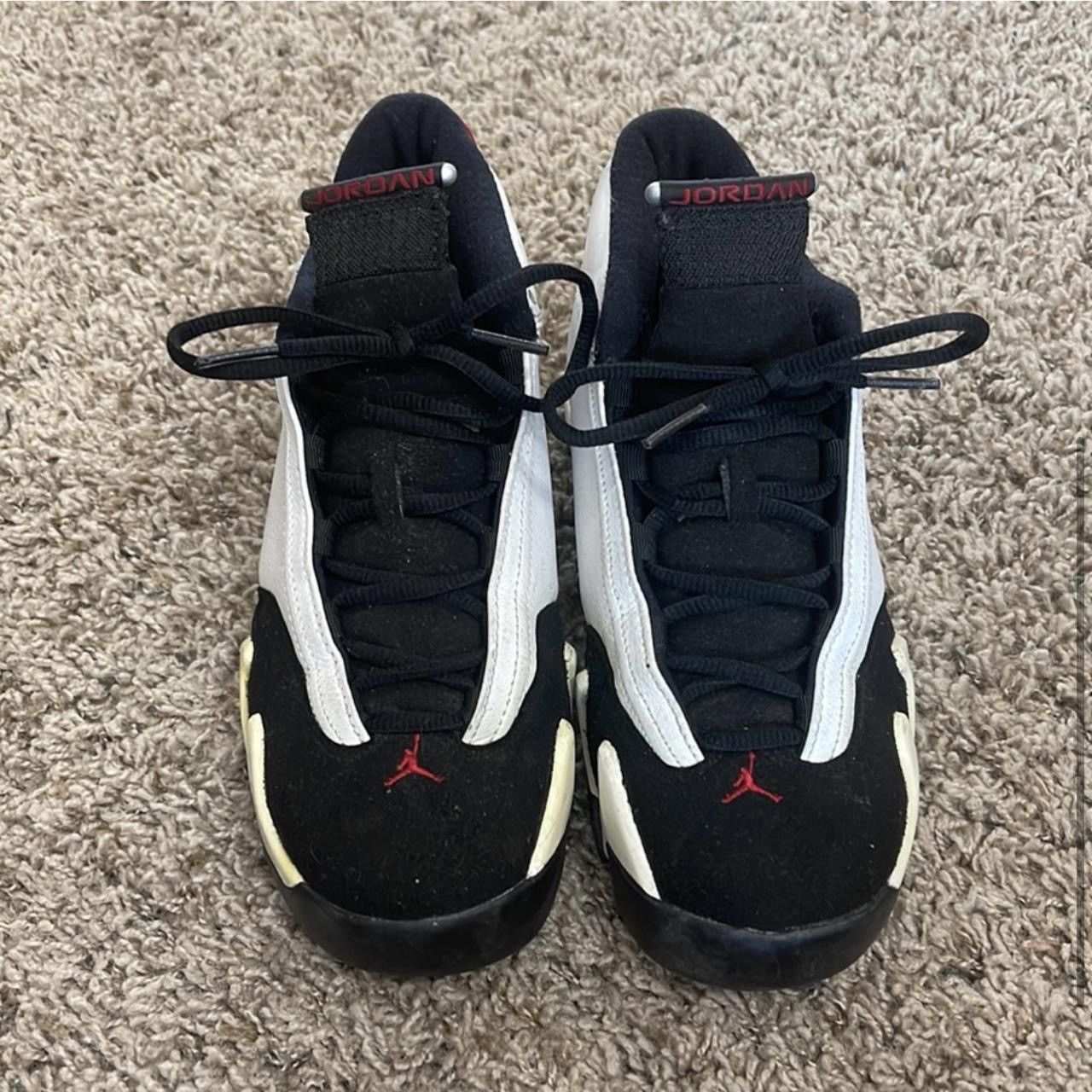 Jordan Brand × Nike Jordan 14 Black Toe Size US 7.5 / IT 37.5 - 2 Thumbnail