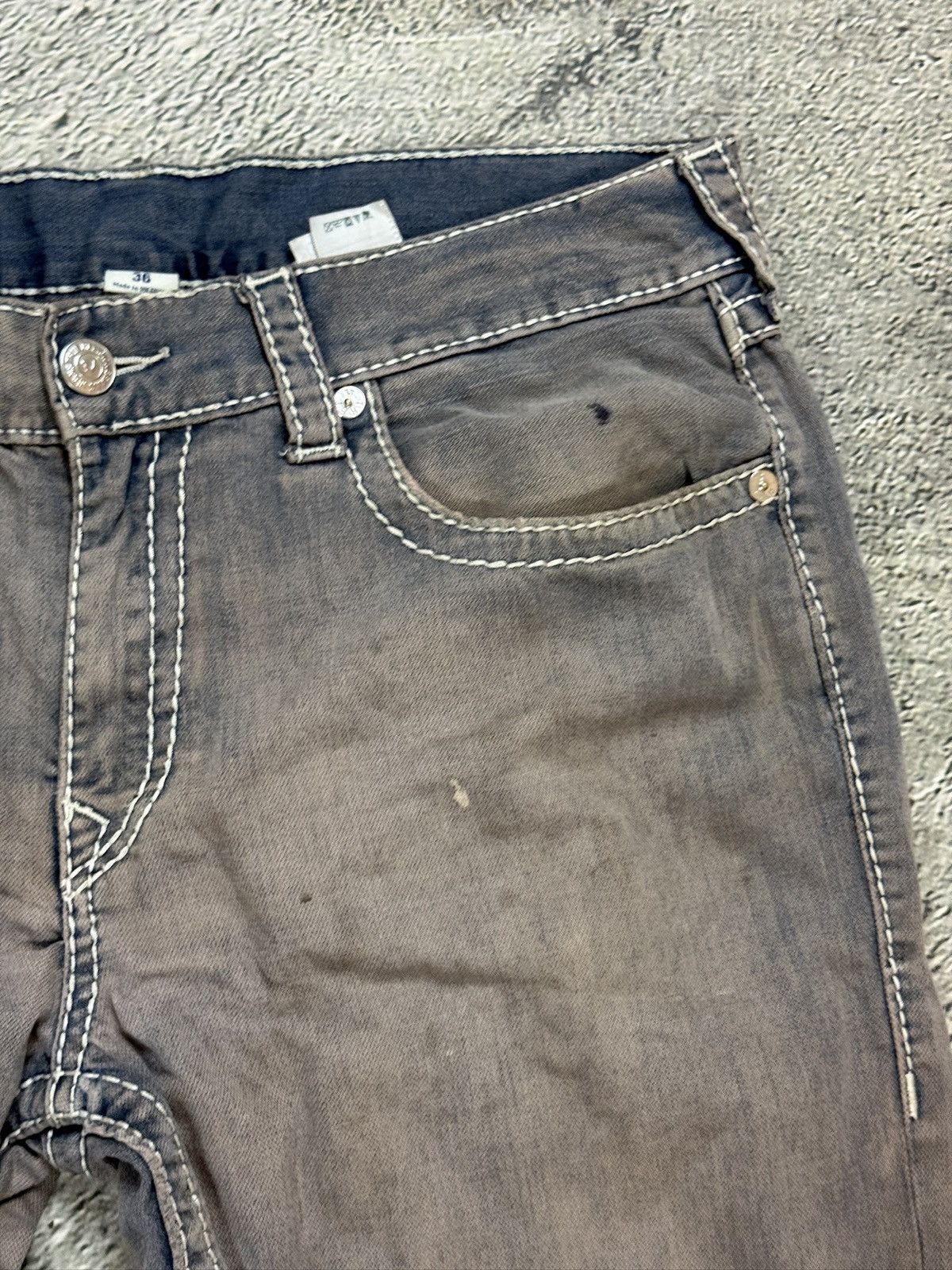 True Religion True Religion jeans vintage denim pants washed bleached Size US 36 / EU 52 - 9 Thumbnail