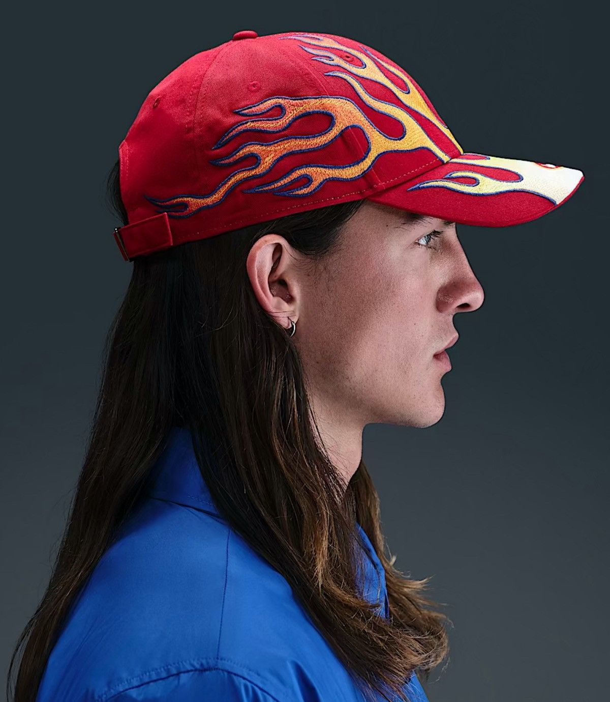 Nike × Vintage RED Nike Flame Hat y2k | Grailed