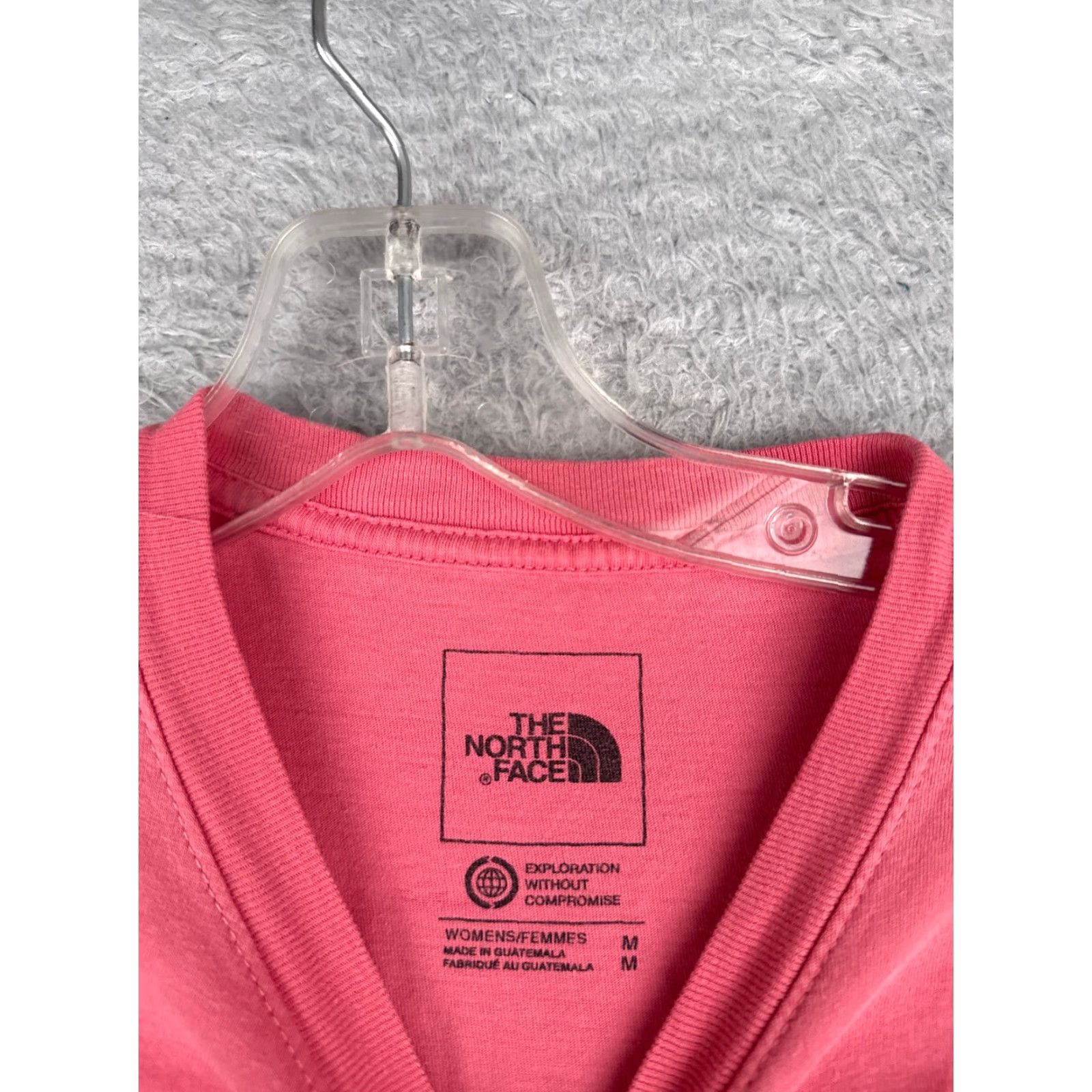 The North Face The North Face Shirt Women Medium Pink Crew Neck Short Sleeve 100% Cotton Logo Embroidered Casual Solid Womens Size M / US 6-8 / IT 42-44 - 7 Thumbnail
