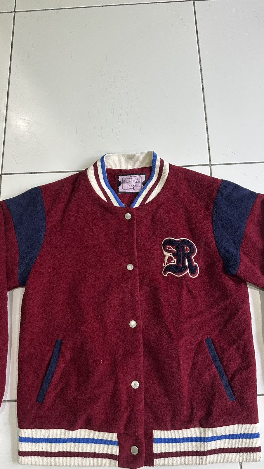 Japanese Brand Repipi armario varsity fleece jackets Size US L / EU 52-54 / 3 - 5 Thumbnail
