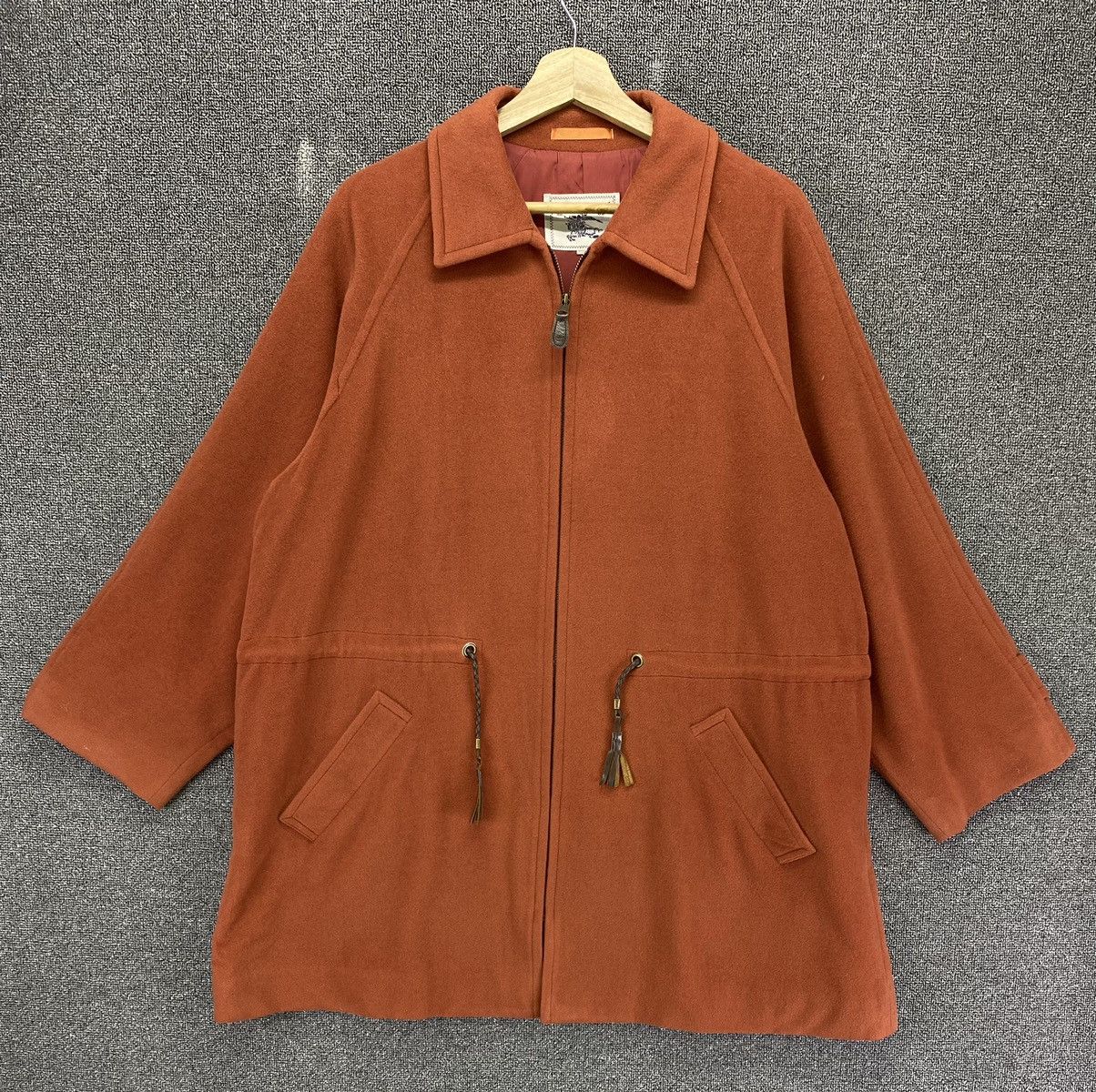 Burberry Vintage Burberry Wool Long Jacket Size US L / EU 52-54 / 3 - 1 Thumbnail