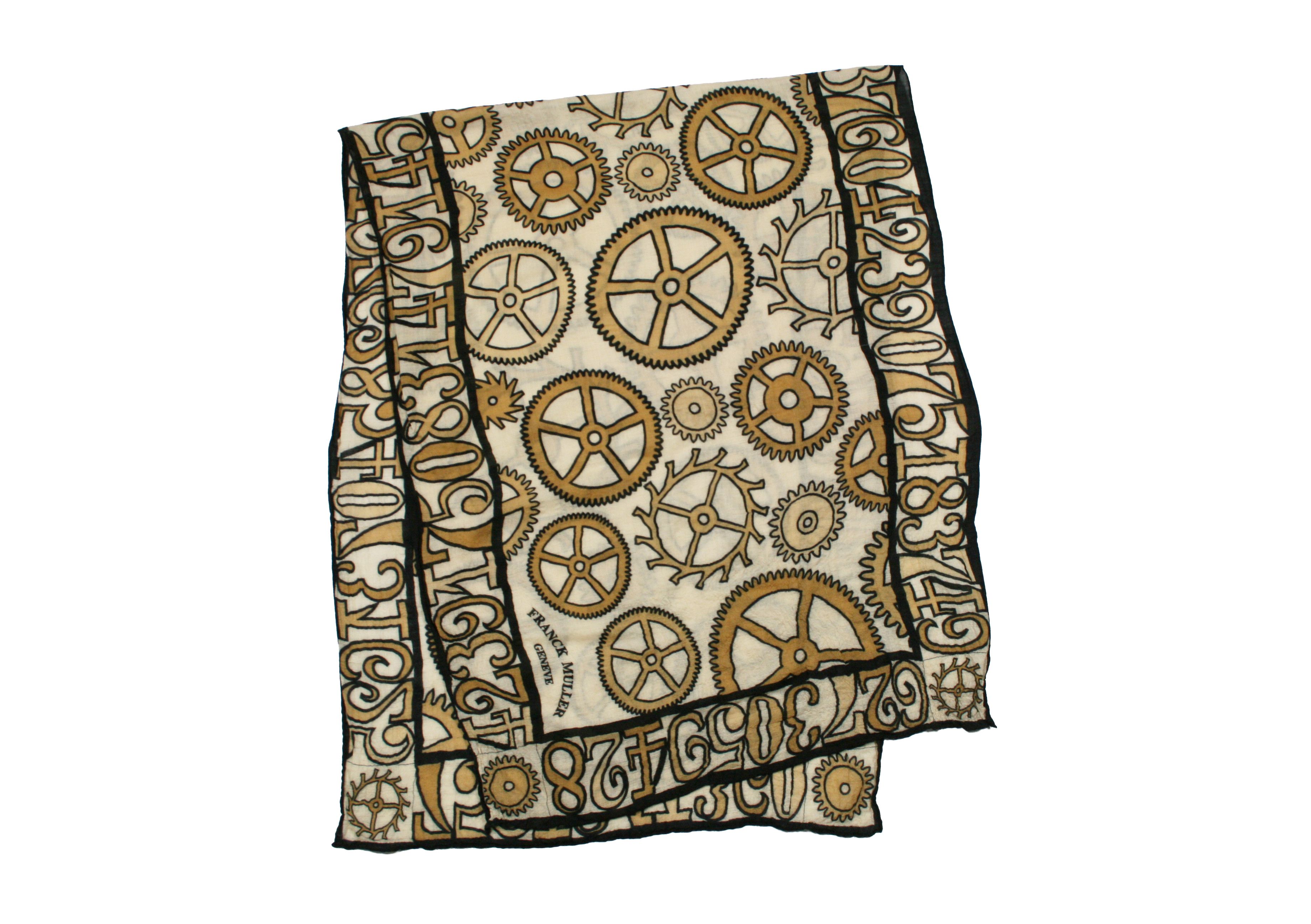 Franck Muller 00S Watches Number Signatured Silk Scarf Vintage Size ONE SIZE - 1 Thumbnail