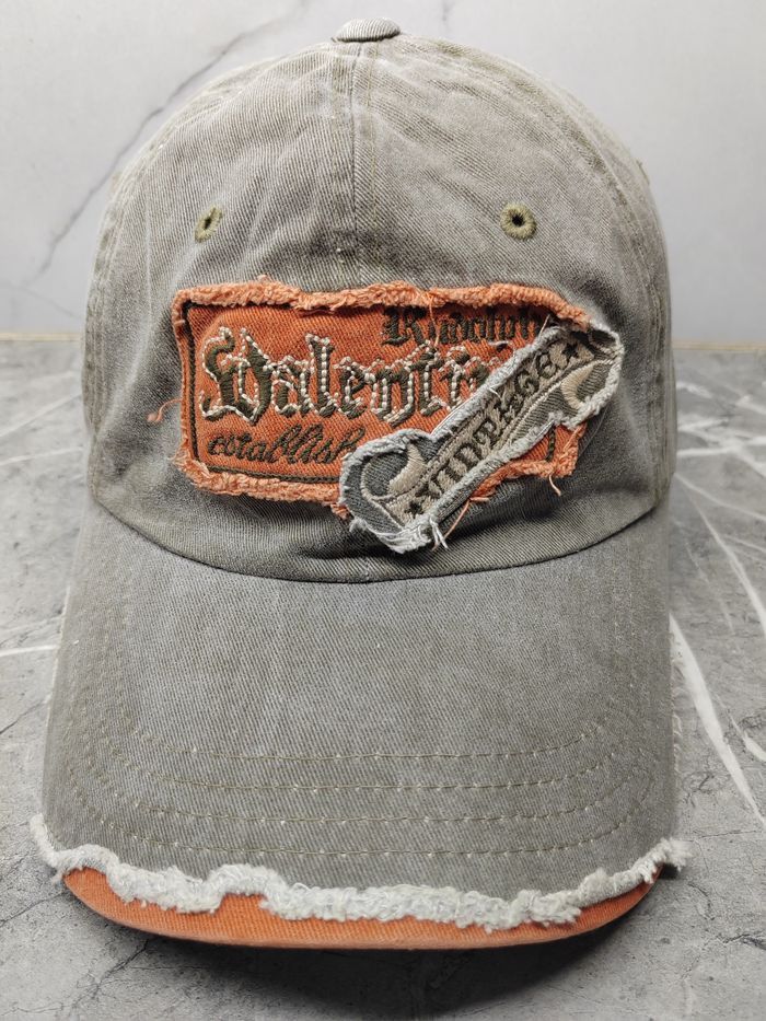 Vintage Vintage Rudolph Valentino Distressed Style Cap Hat Size ONE SIZE - 2 Thumbnail