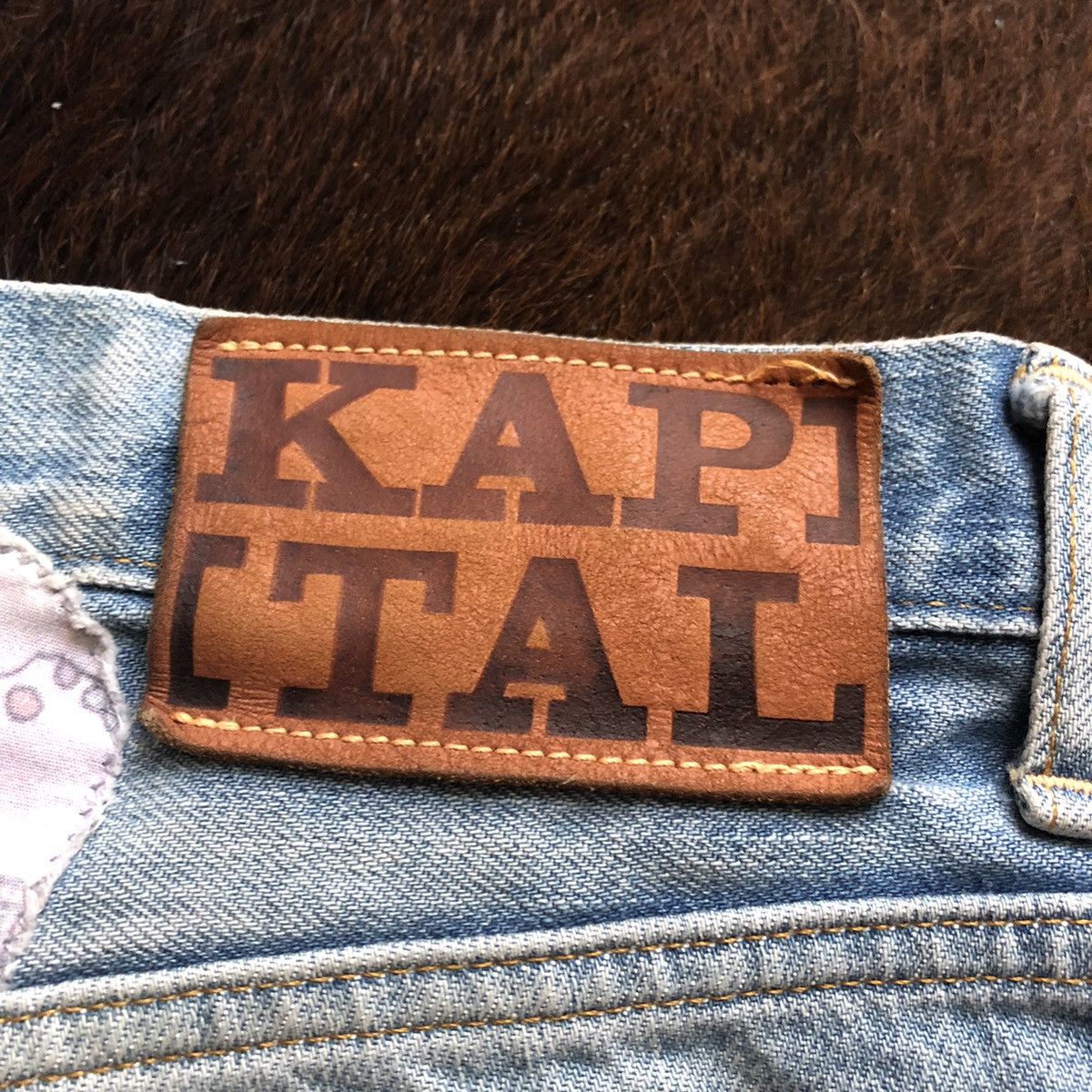 Kapital × Kapital Kountry Kapital Flarestar Happy Patchwork Denim Size US 30 / EU 46 - 4 Thumbnail
