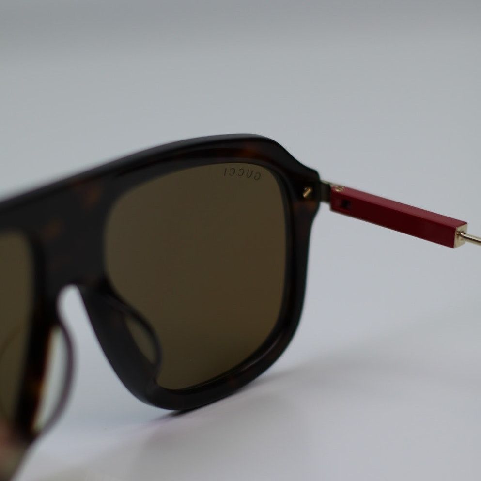 Gucci NEW Gucci Sunglasses GG1309S 006 Dark Havana/Brown Unisex Size ONE SIZE - 6 Thumbnail