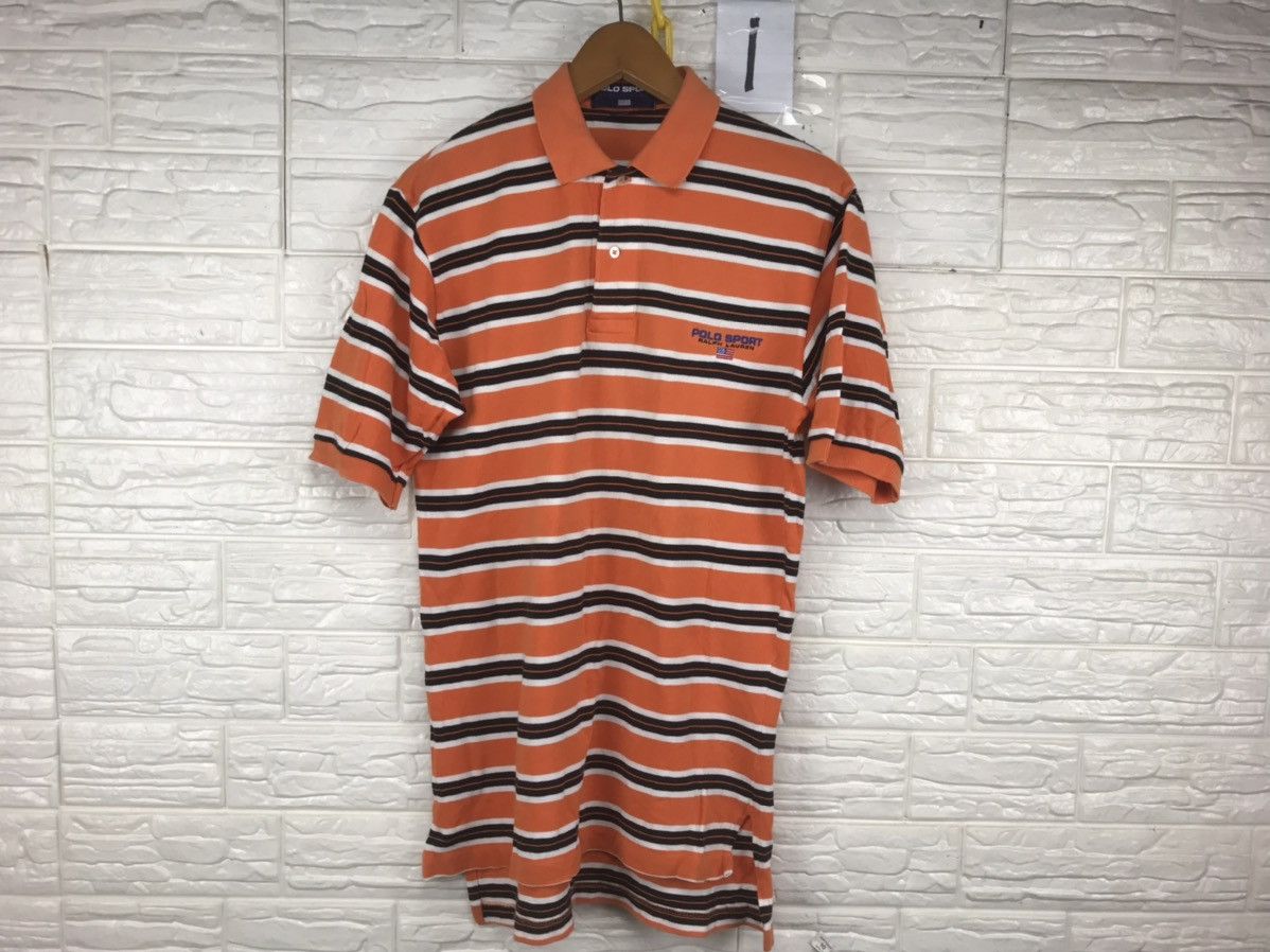 Vintage Polo Sport Ralph Lauren Stripe S Size Polo Shirt