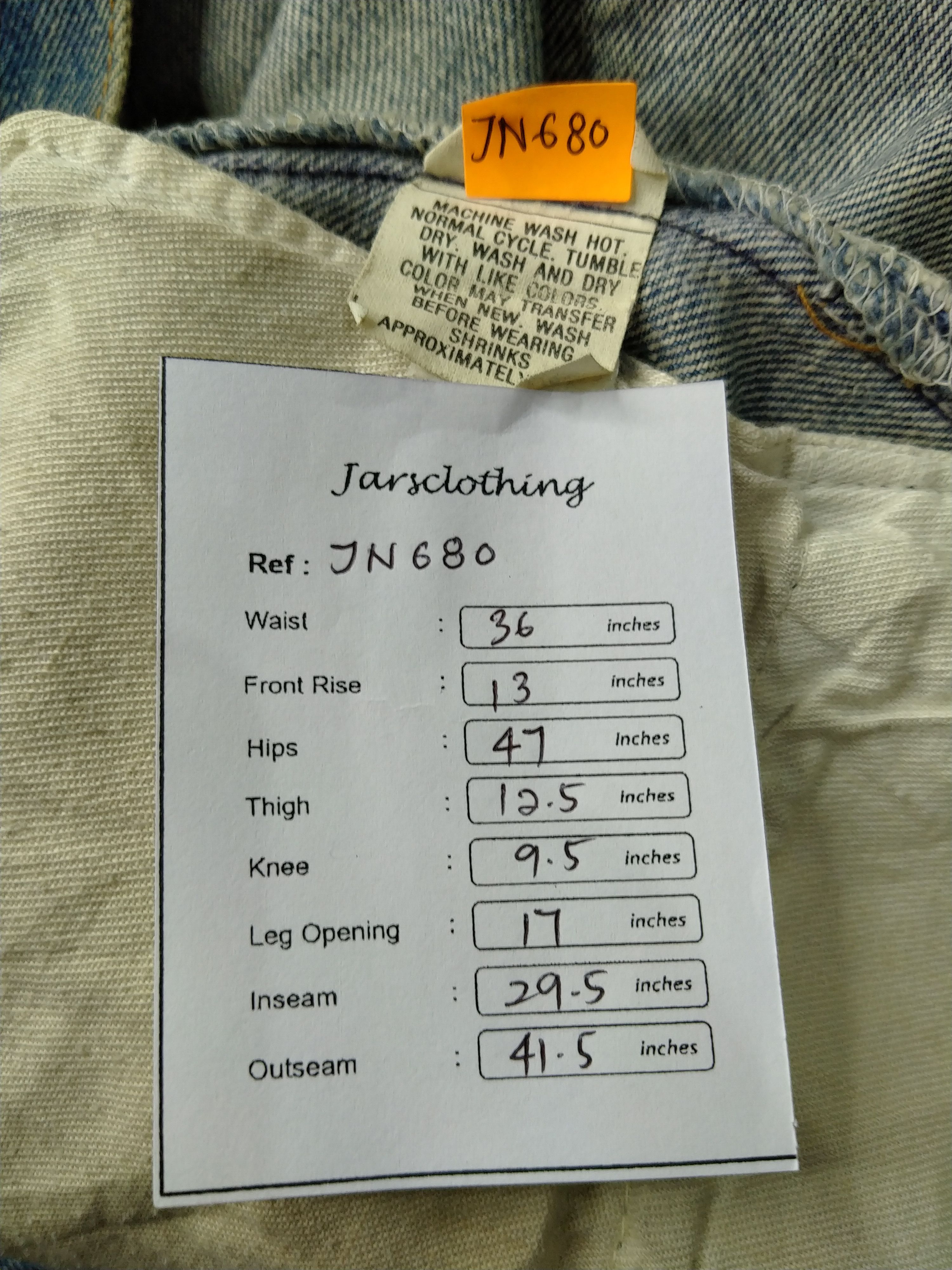 Levi's 80s Rusty Blue Vintage Levi's 501 Denim 36x29.5 -JN680 Size US 36 / EU 52 - 9 Thumbnail
