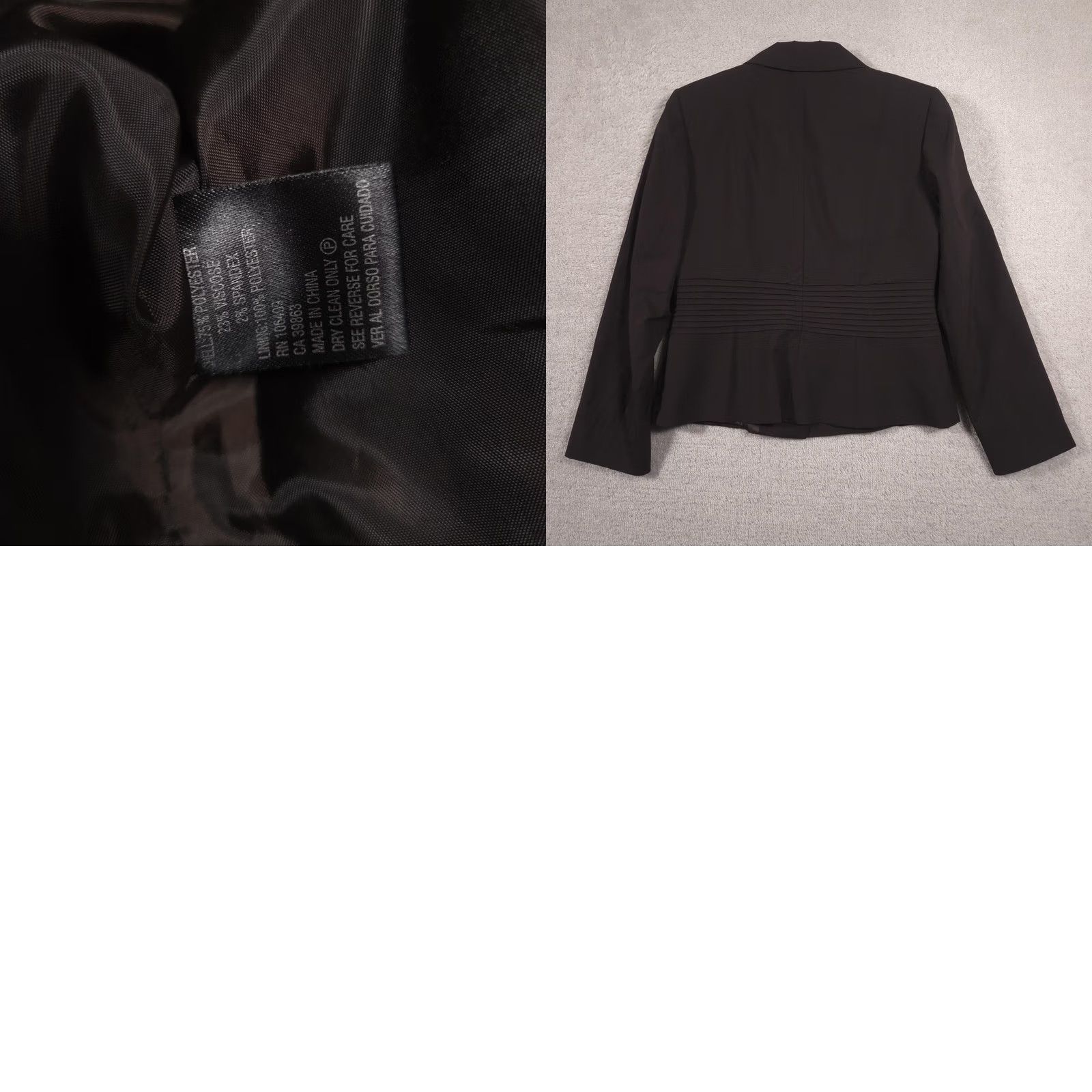 Vintage Antonio Melani Blazer Womens 12 Brown Notch Lined Belted Two-Button Career Workwear Jacket Size XL / US 12-14 / IT 48-50 - 9 Thumbnail