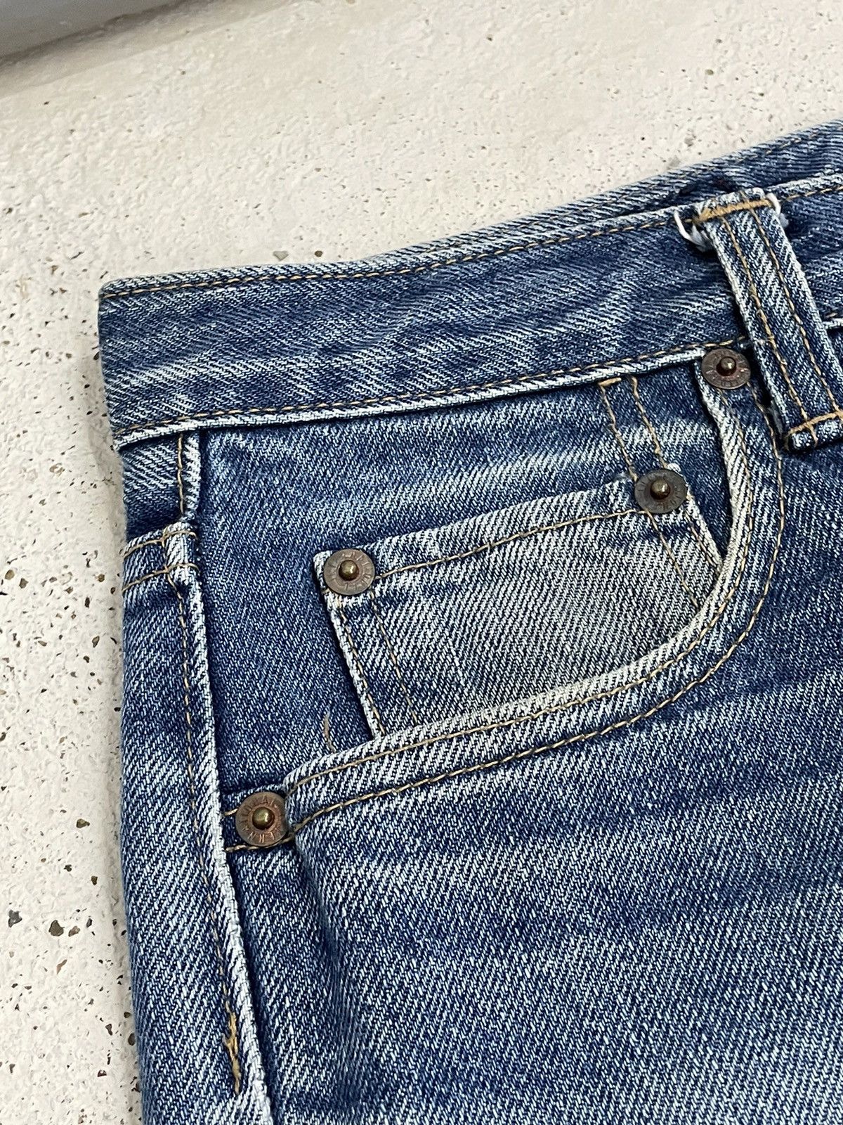 Blue Blue Japan × Japan Blue × Japanese Brand Vintage Y2k Blueway Repaired Japan Denim Pants (AB39) Size US 29 - 12 Thumbnail