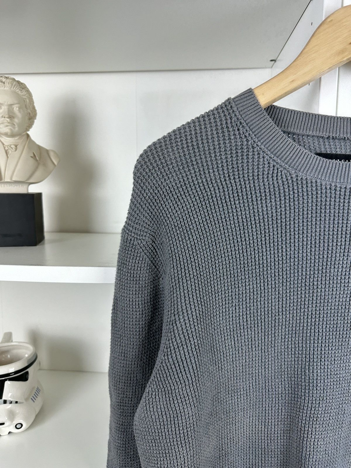 Allsaints AllSaints waffle slim crewneck sweatshirt Size US L / EU 52-54 / 3 - 4 Thumbnail