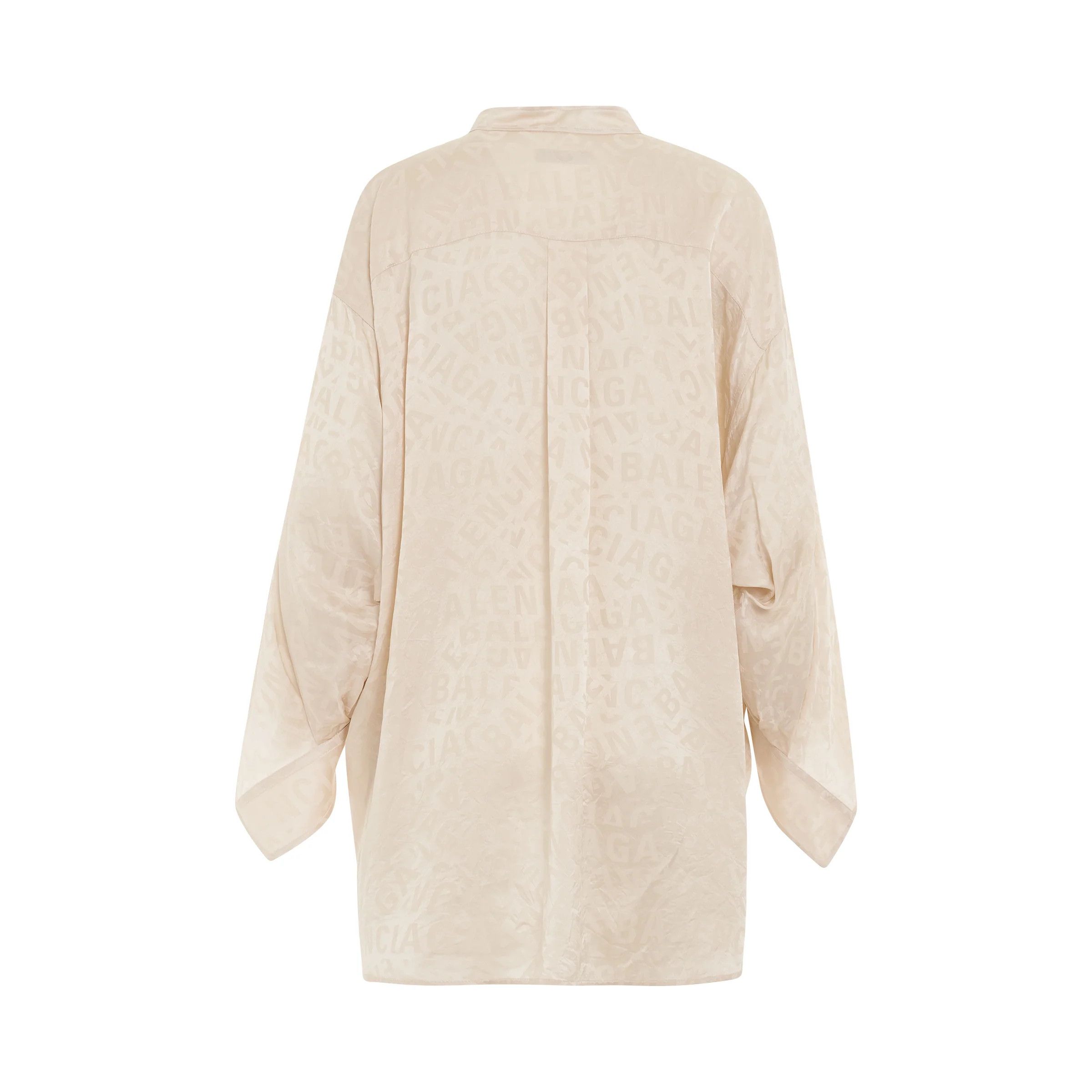 Balenciaga o1bcso1str1124 Twisted Swing Blouse in Dusty Ivory Size XS / US 0-2 / IT 36-38 - 3 Thumbnail