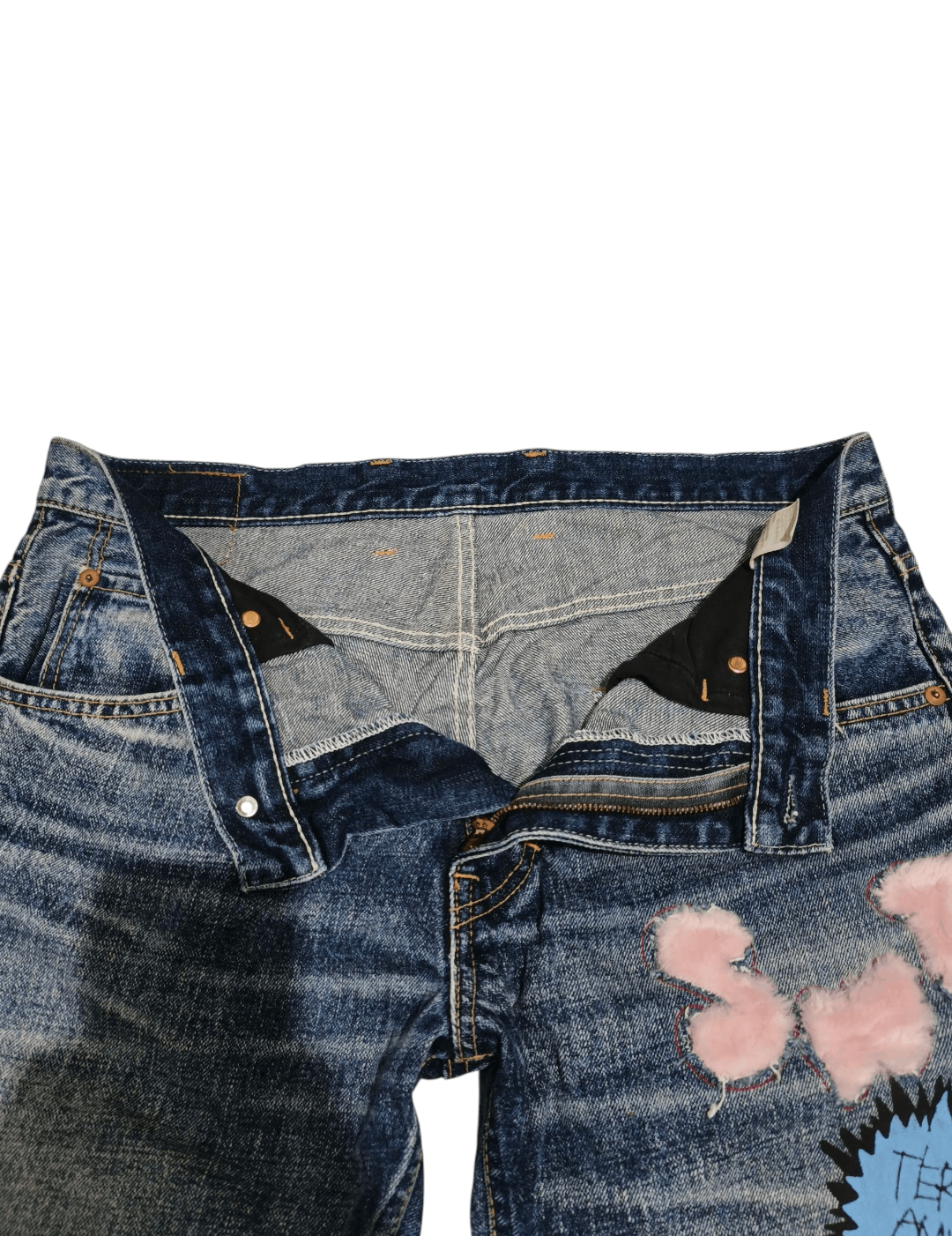 Hysteric Glamour RNA INC Hysteric Glamour Patchwork Jeans Size US 32 / EU 48 - 7 Thumbnail