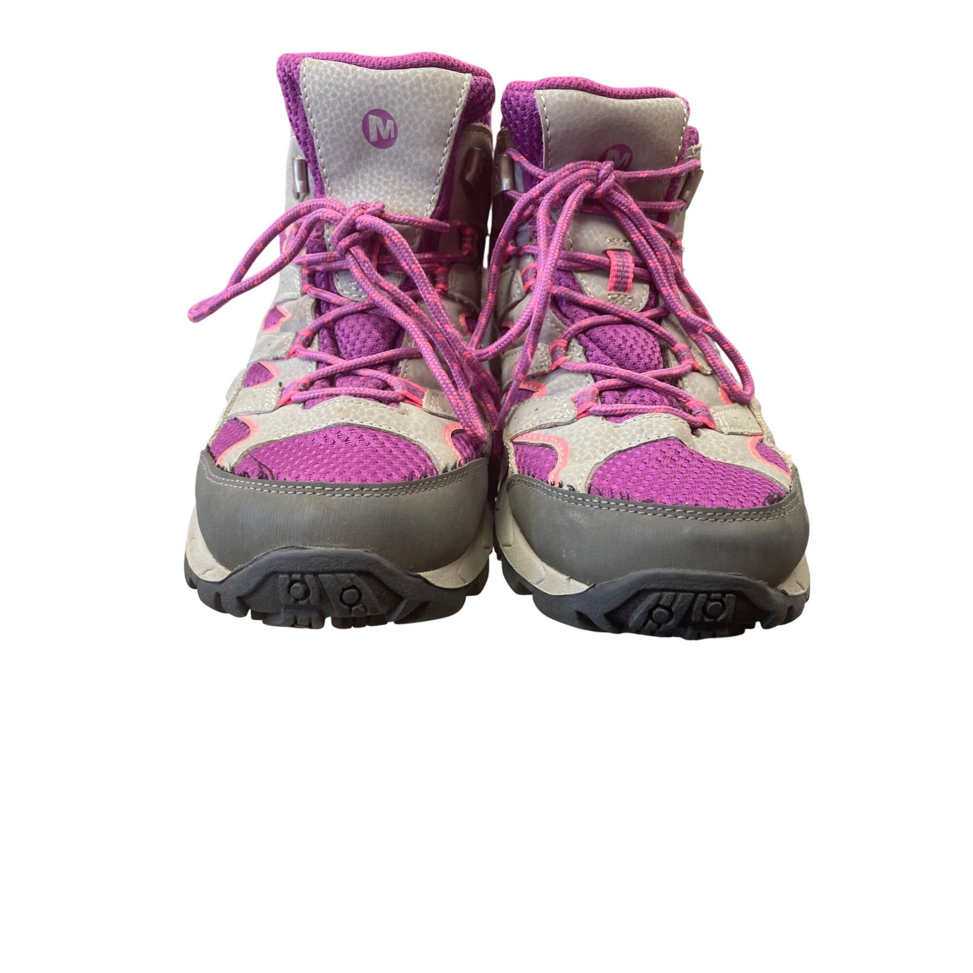 Merrell Merrell Womens gray pink leather waterproof Hiking Shoes Sne Size US 6 / IT 36 - 10 Thumbnail