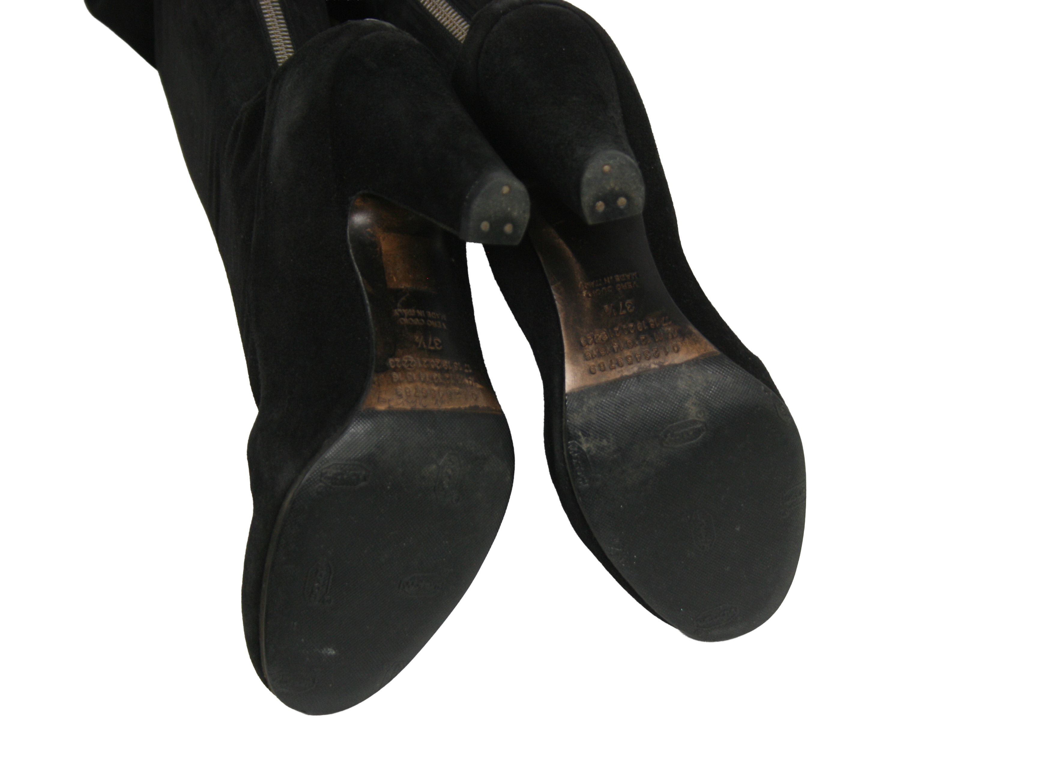 Maison Margiela S/S2002 Suede Knee High Anatomic Boots Archive Size US 7.5 / IT 37.5 - 13 Thumbnail