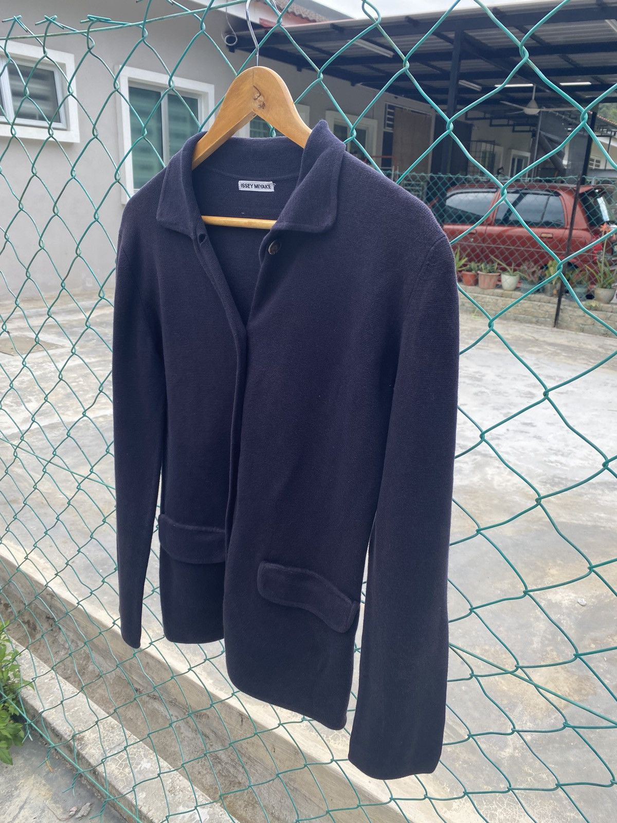 Issey Miyake Issey Miyake sun faded blue cardigan Size L / US 10 / IT 46 - 4 Thumbnail
