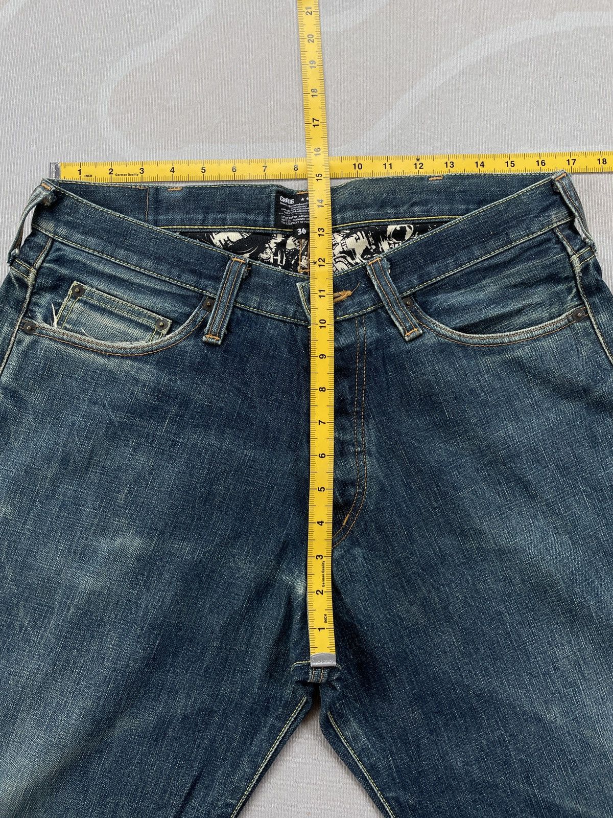 Designer × Japanese Brand × Salvage Crimie Red Selvedge Jeans (P63) Size US 33 - 19 Thumbnail