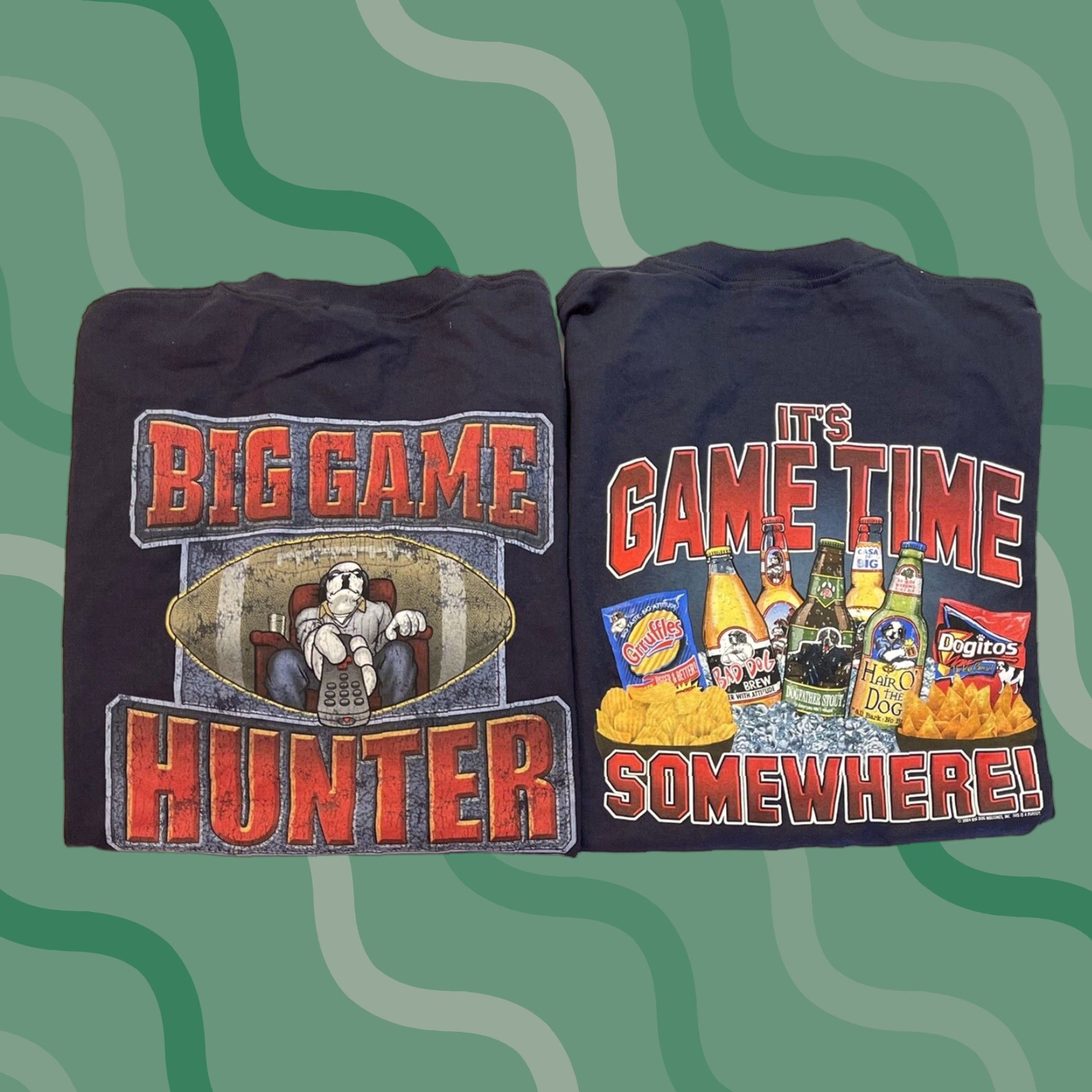 Big Dogs VINTAGE Big Dogs Big Game Hunter T-Shirt 90s Outdoor Sports 3XL Blue Mens Size US XXL / EU 58 / 5 - 1 Thumbnail