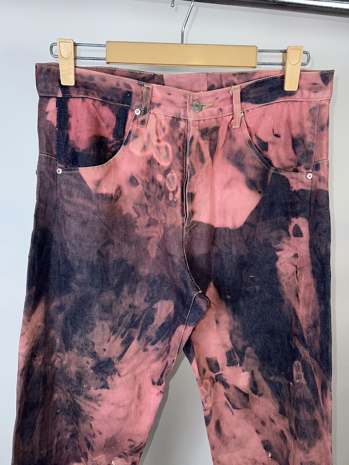Levi's Vintage Levi’s engineer jeans denim acid wash Size US 34 / EU 50 - 3 Thumbnail