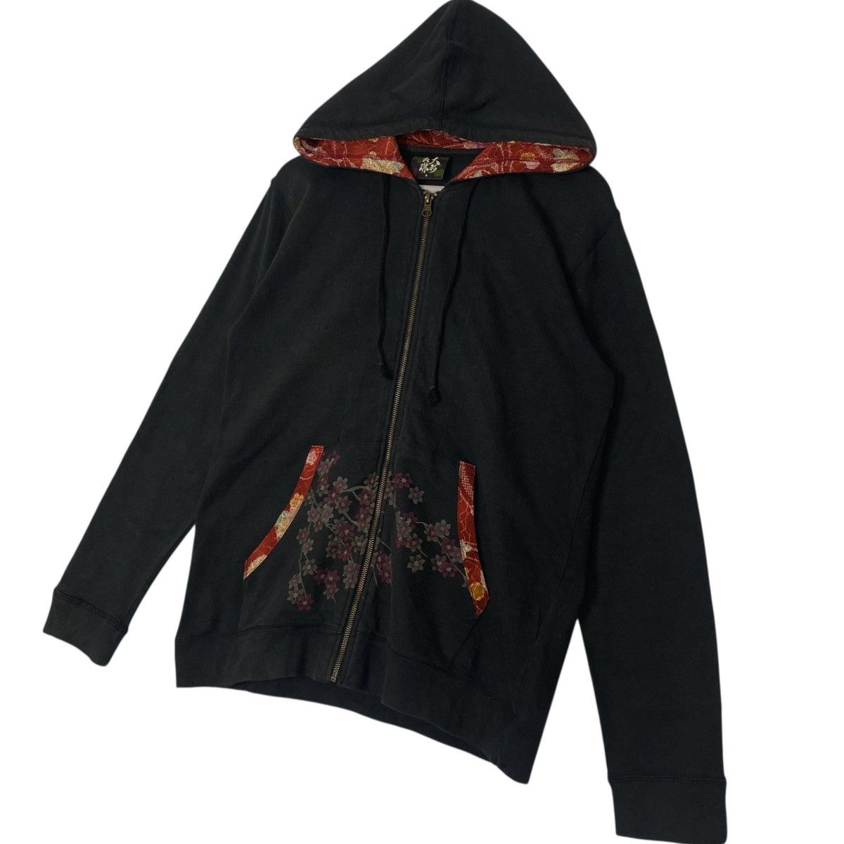 Other Vintage Japanese Culture Souvenir Full Zip Hoodie Black Sz M Size US M / EU 48-50 / 2 - 2 Thumbnail