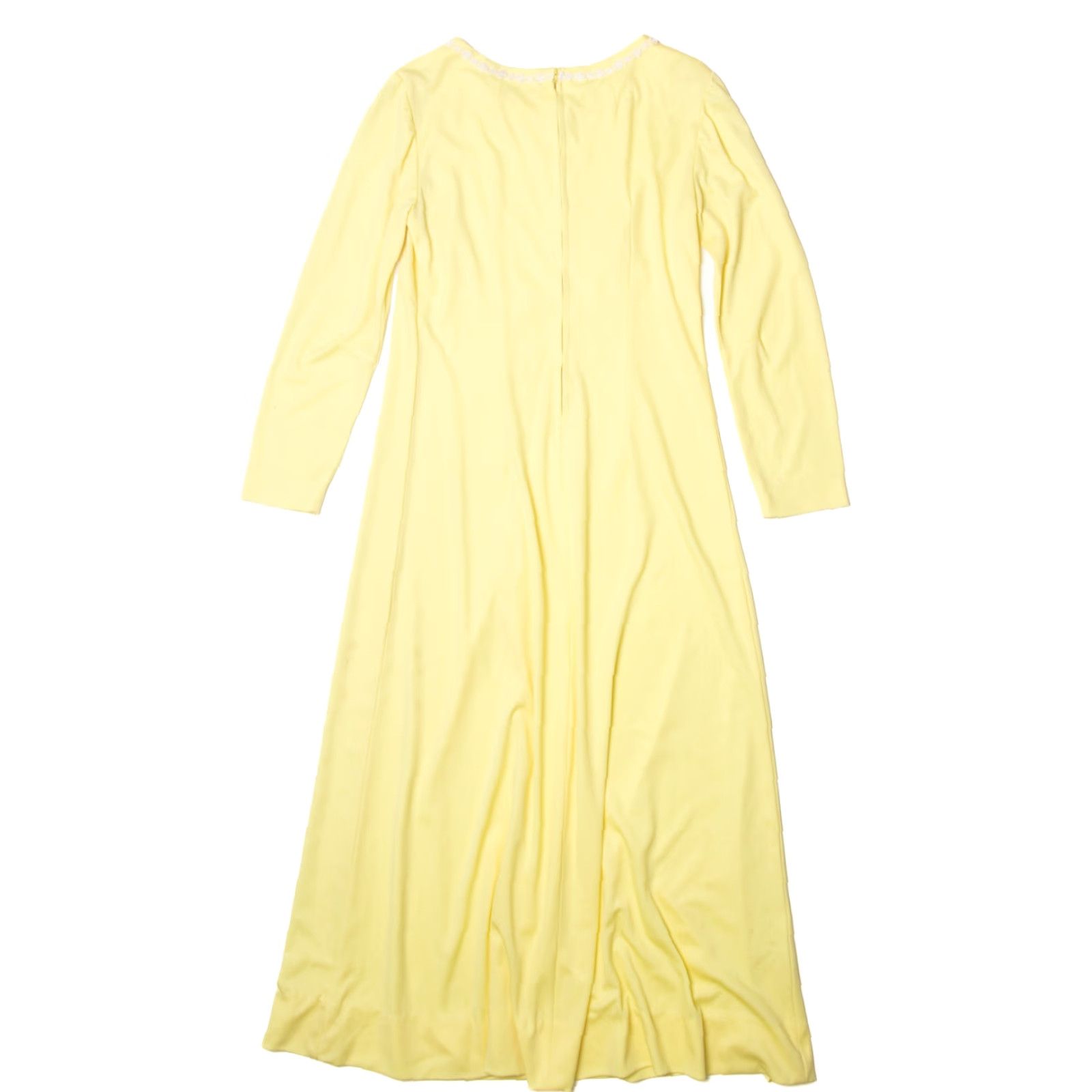 Vintage VINTAGE Yellow Empire Dress Size S / US 4 / IT 40 - 3 Thumbnail