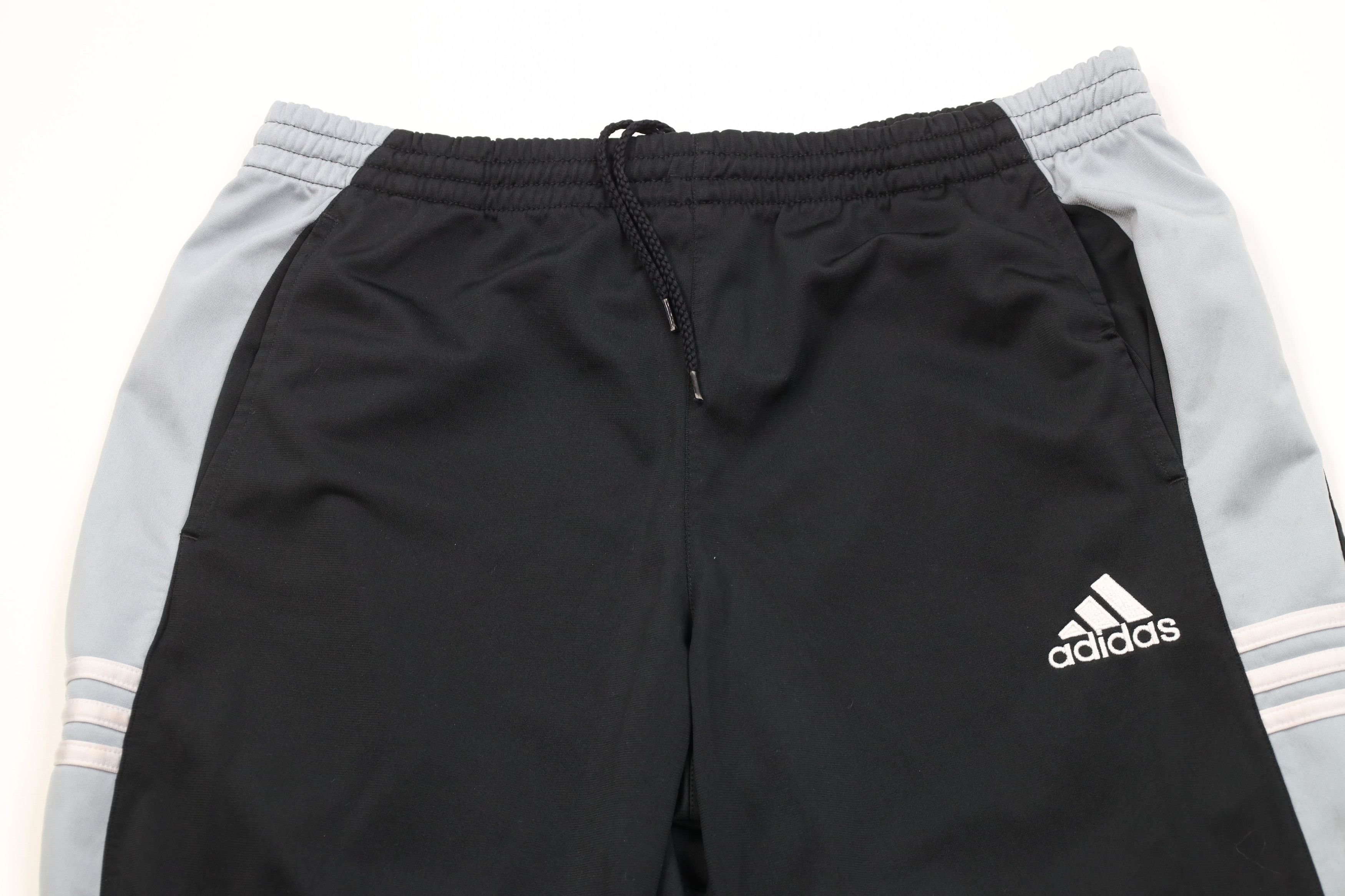 Adidas Vintage Y2K Adidas Spell Out Striped Wide Leg Pants Black Size US 34 / EU 50 - 2 Thumbnail