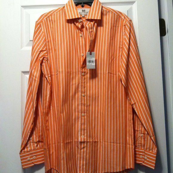 HICKEY FREEMAN MEN'S NEW 100%COTTON CASUAL SHIRT SIZE: S