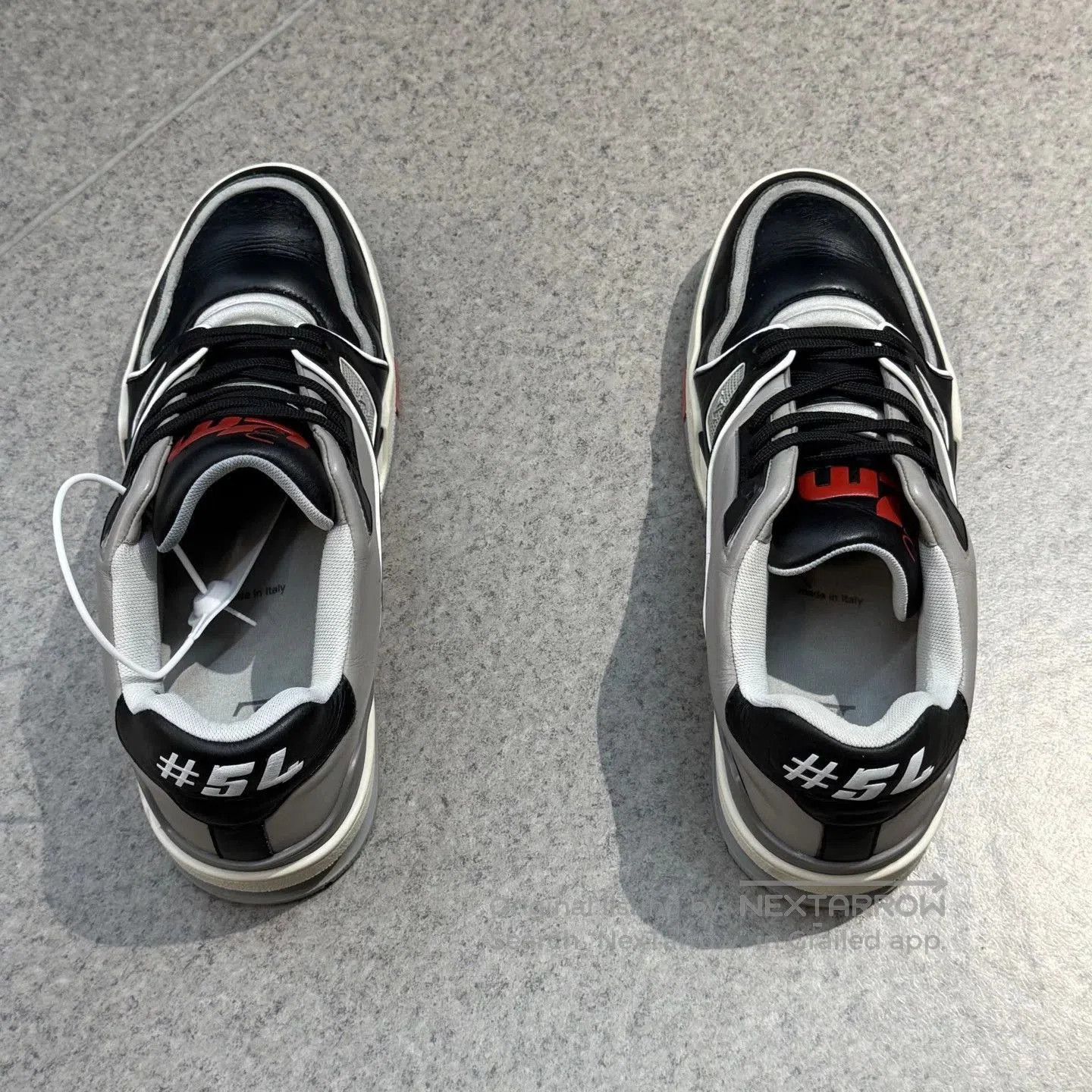 Louis Vuitton Black Lowtop Sneakers with Contrast Accents. Size US 7 / EU 40 - 6 Thumbnail