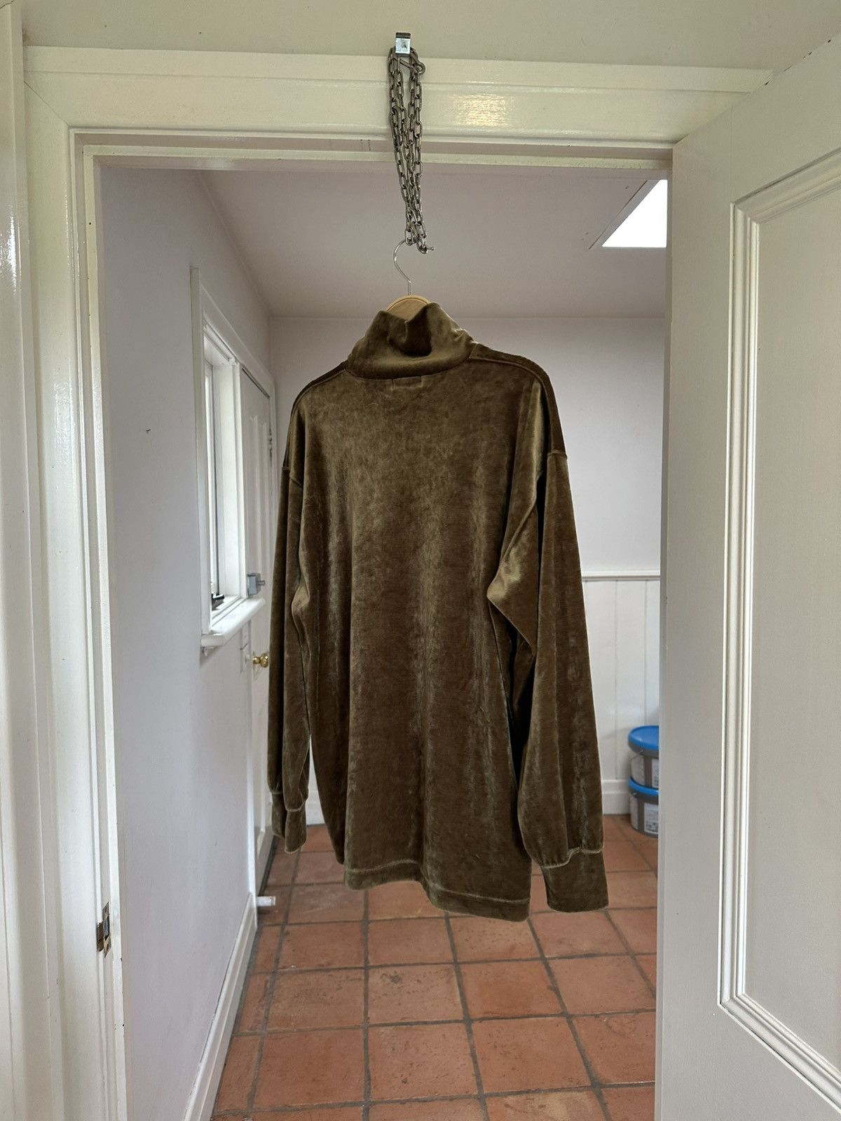Comme des Garcons Homme Plus AD1991 Gold velour turtleneck Size US S / EU 44-46 / 1 - 2 Thumbnail