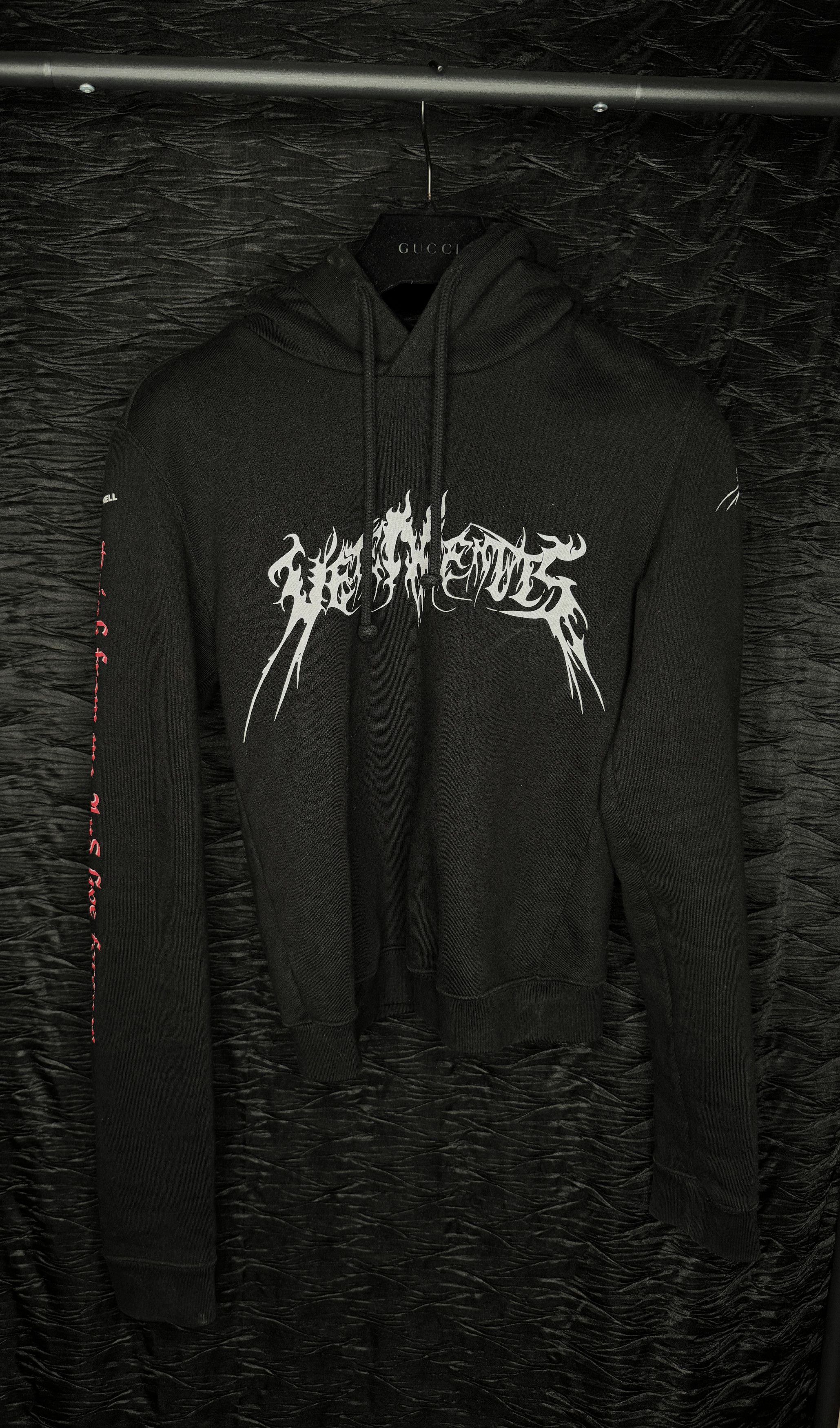 Vetements 2017 Vetements TFD Total Fucking Darkness Zip Up Hoodie