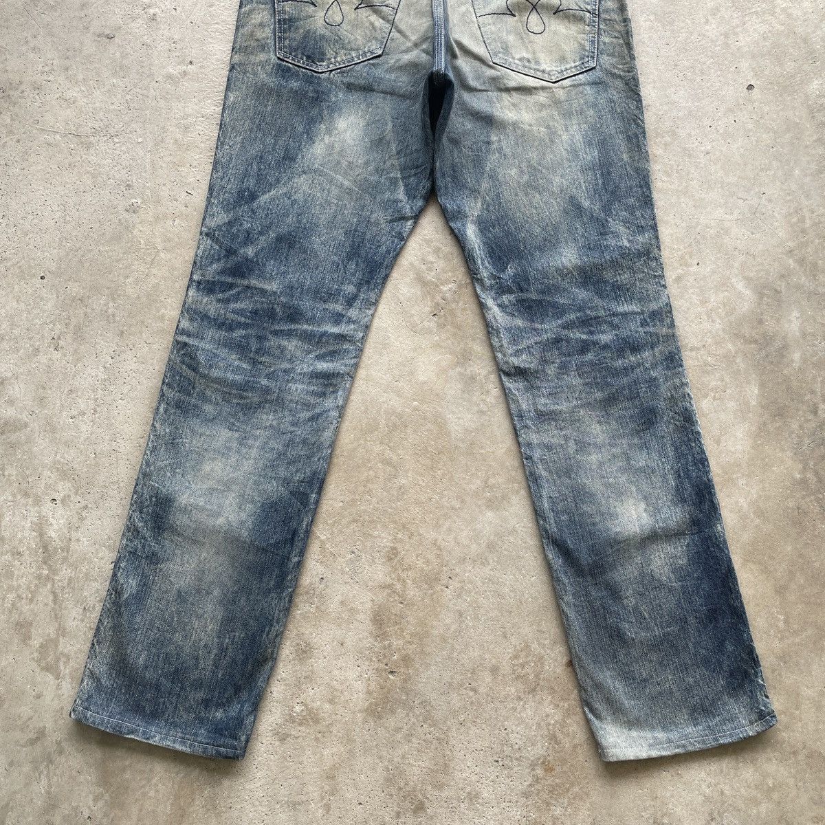 Japanese Brand Vintage BlueWay Japan Rusty Jeans Faded Distressed Pants W35 Size US 35 - 14 Thumbnail