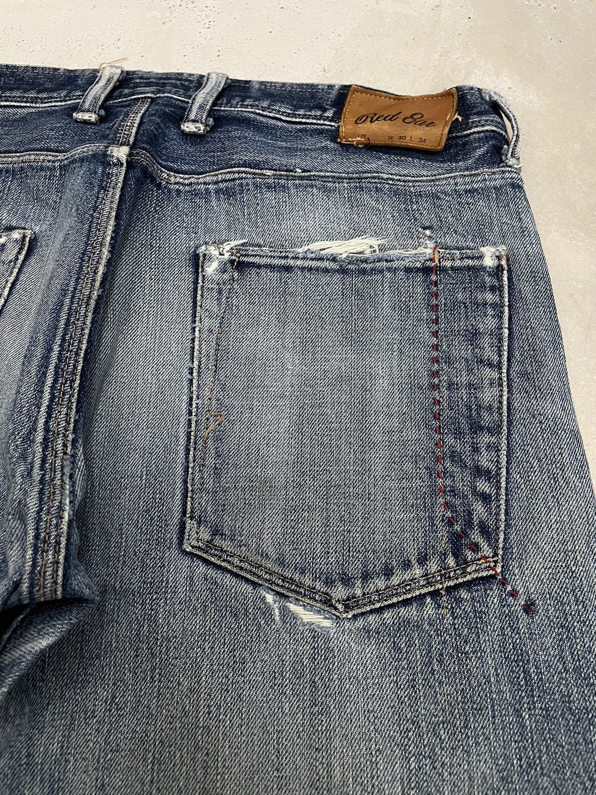 Paul Smith × Paul Smith Red Ear Paul Smith Red Ear Selvedge Distressed Denim Pants (A10) Size US 31 - 22 Thumbnail