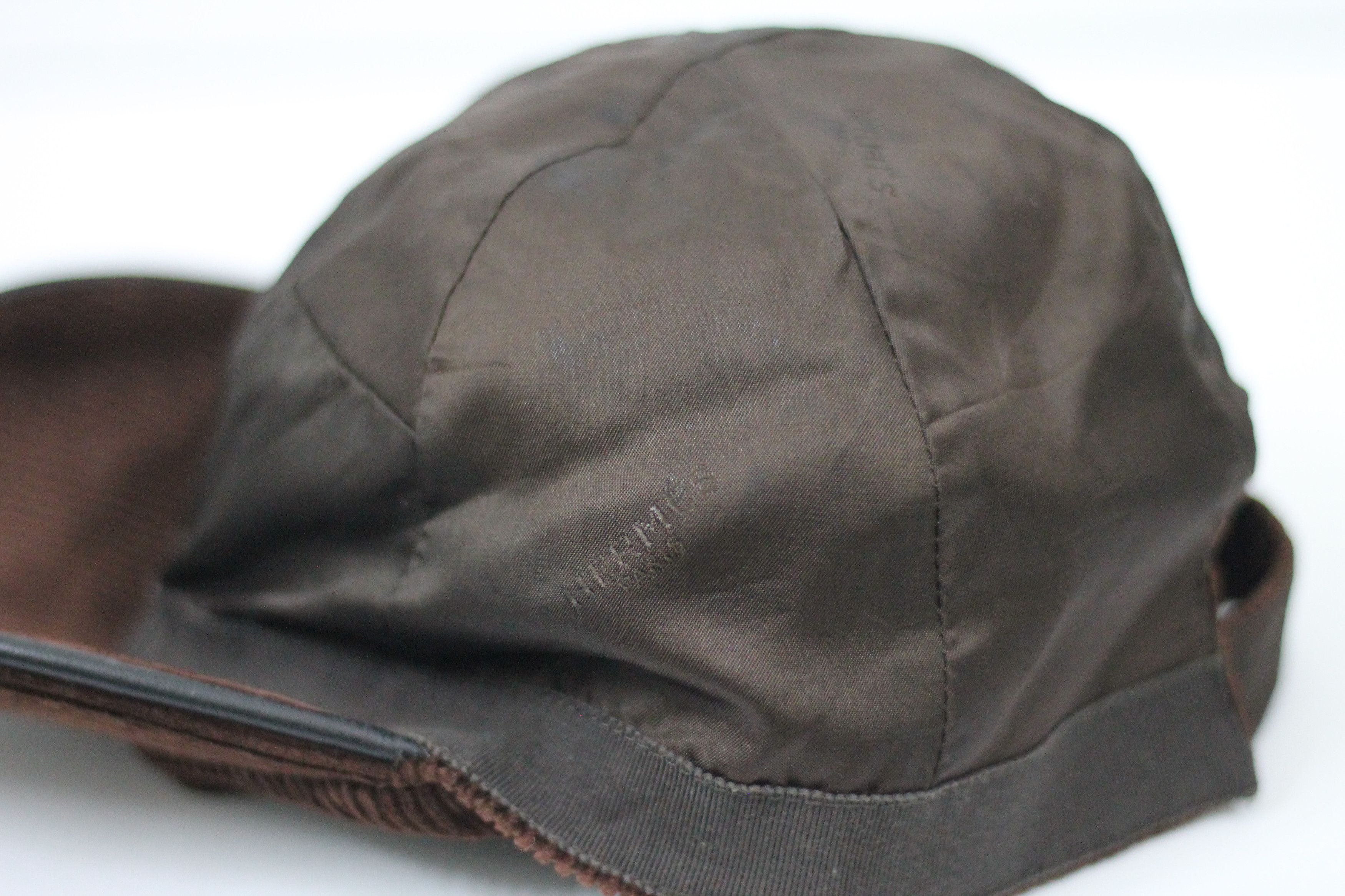 Hermes Vintage HERMES Corduroy H Logo Cap. Size ONE SIZE - 10 Thumbnail