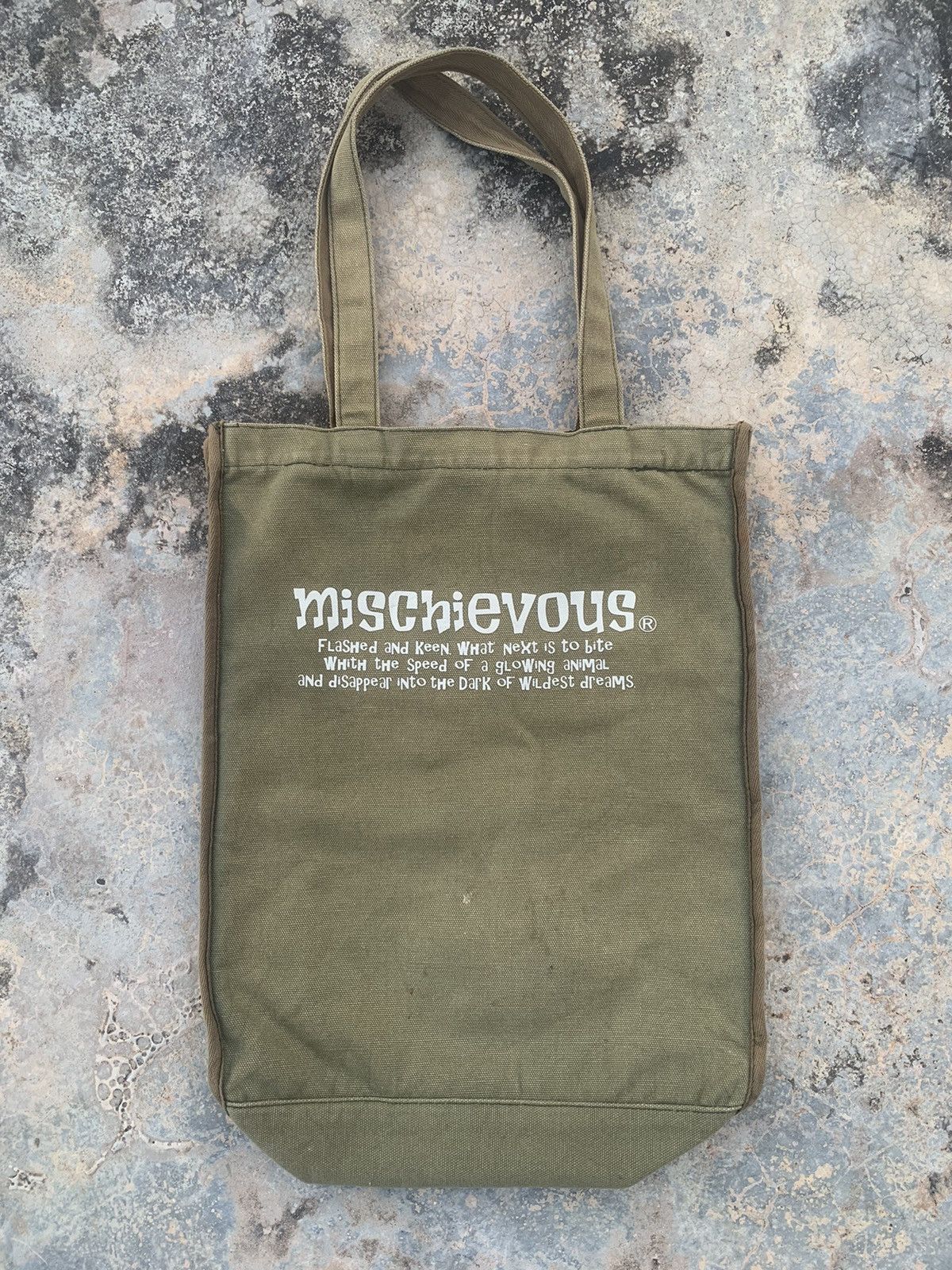 Japanese Brand Mischievous “Human Being” Tote Bag Size ONE SIZE - 3 Thumbnail