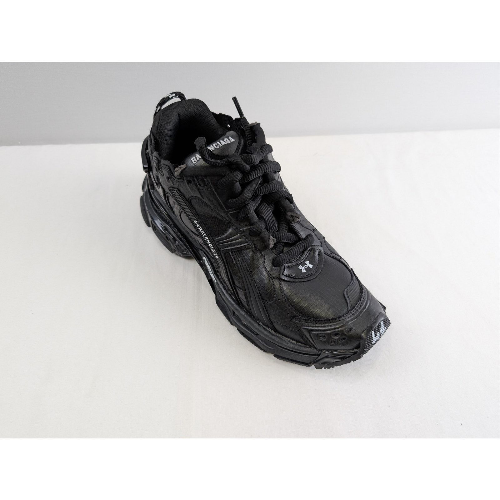 Balenciaga × Under Armour o1rshd1 Runner Ripstop Shoe Sneakers in Black 41 Size US 8 / EU 41 - 4 Thumbnail