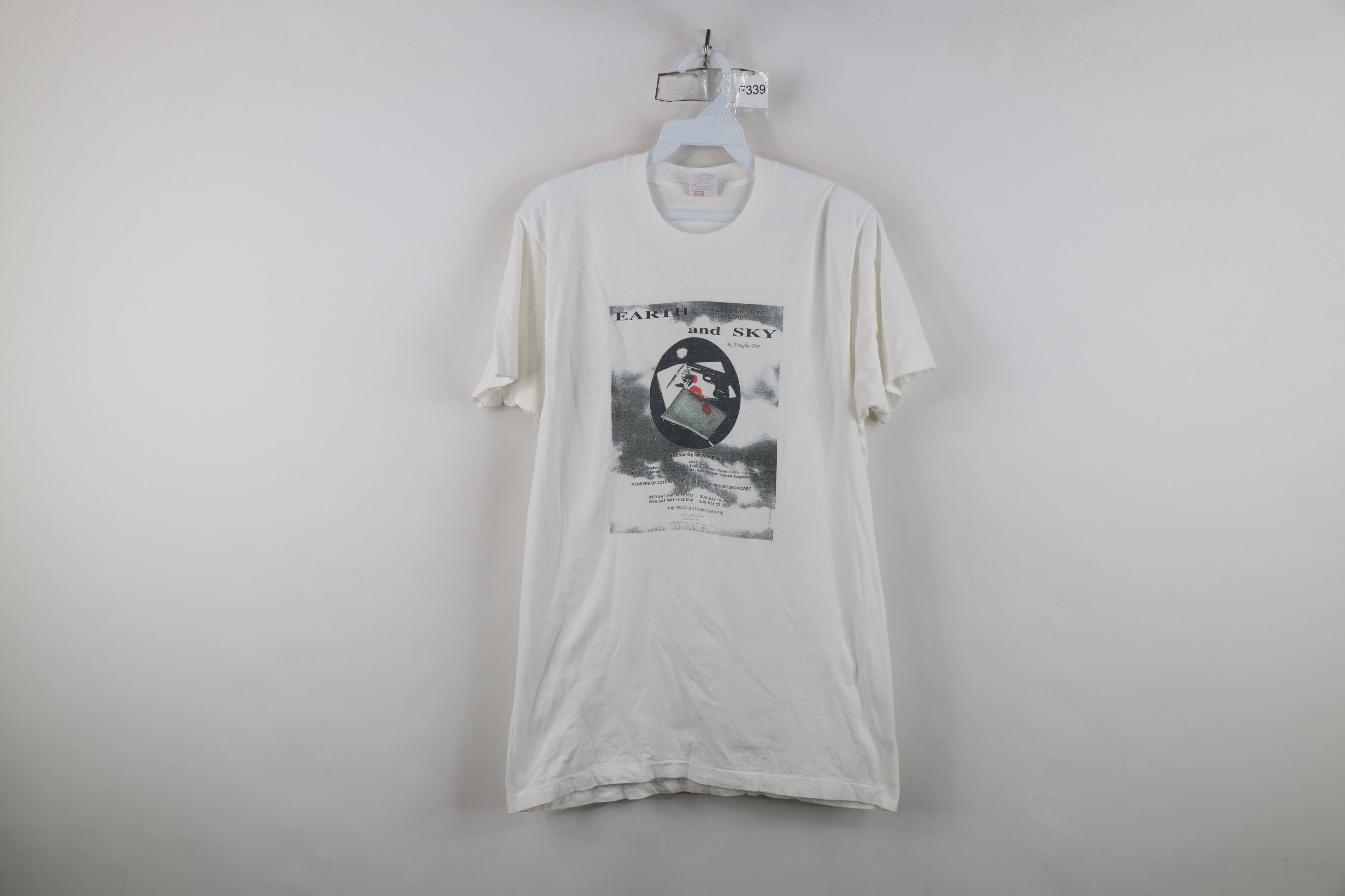 Vintage Vintage 90s and Sky Douglas Post Play Short Sleeve T-Shirt Size L / US 10 / IT 46 - 1 Thumbnail