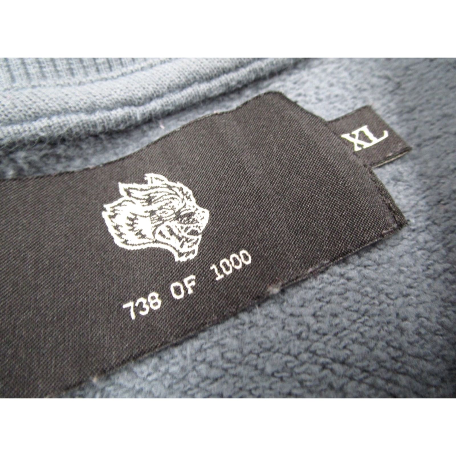 Darc Sport Darc Sport Sweatshirt Mens XL Blue Wolves USA Flag Pullover Long Sleeve Stitched Crew Neck Cotton Fleece Solid Regular Style Pullover Size US XL / EU 56 / 4 - 3 Thumbnail